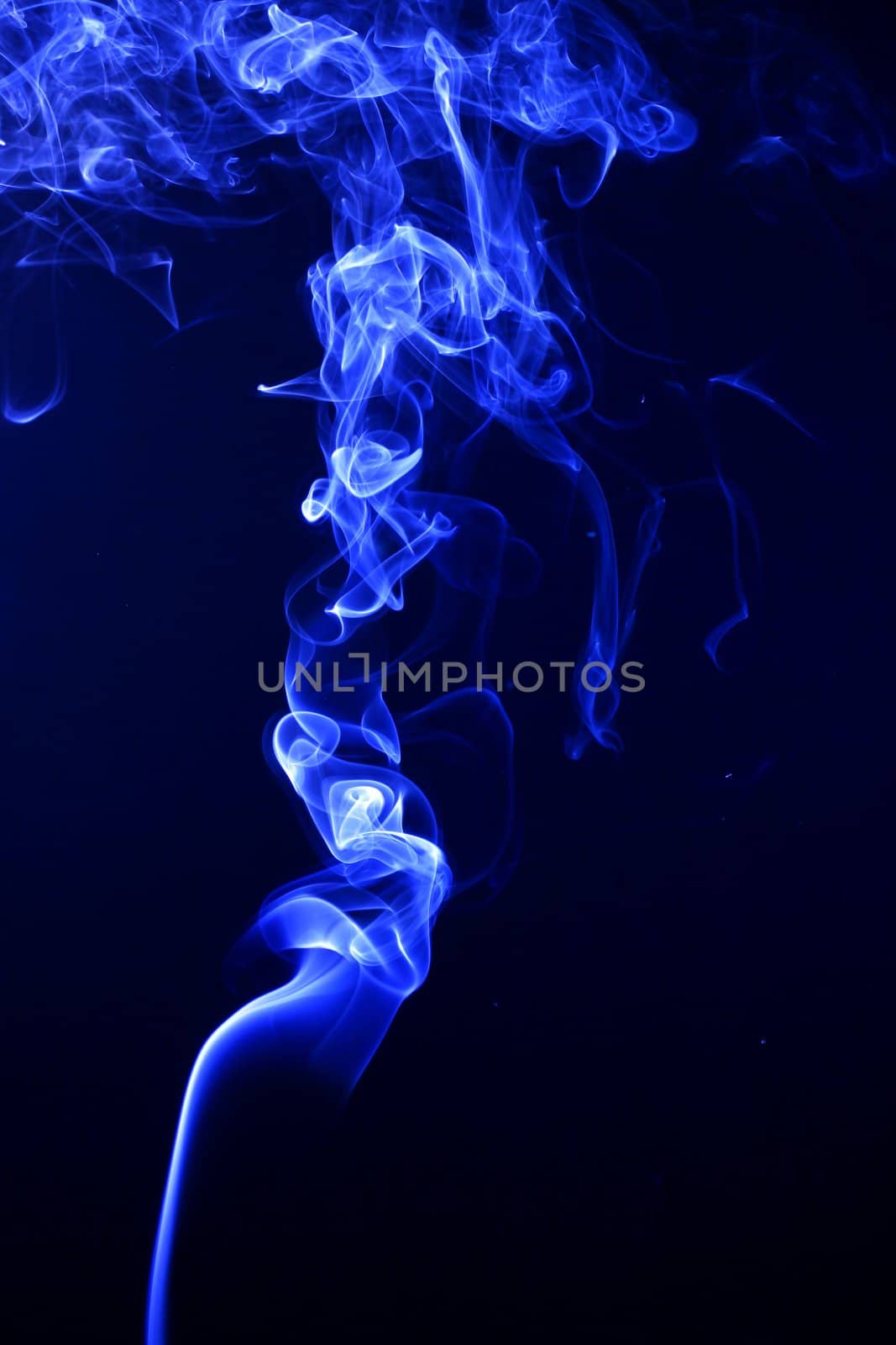 blue smoke abstract background close up