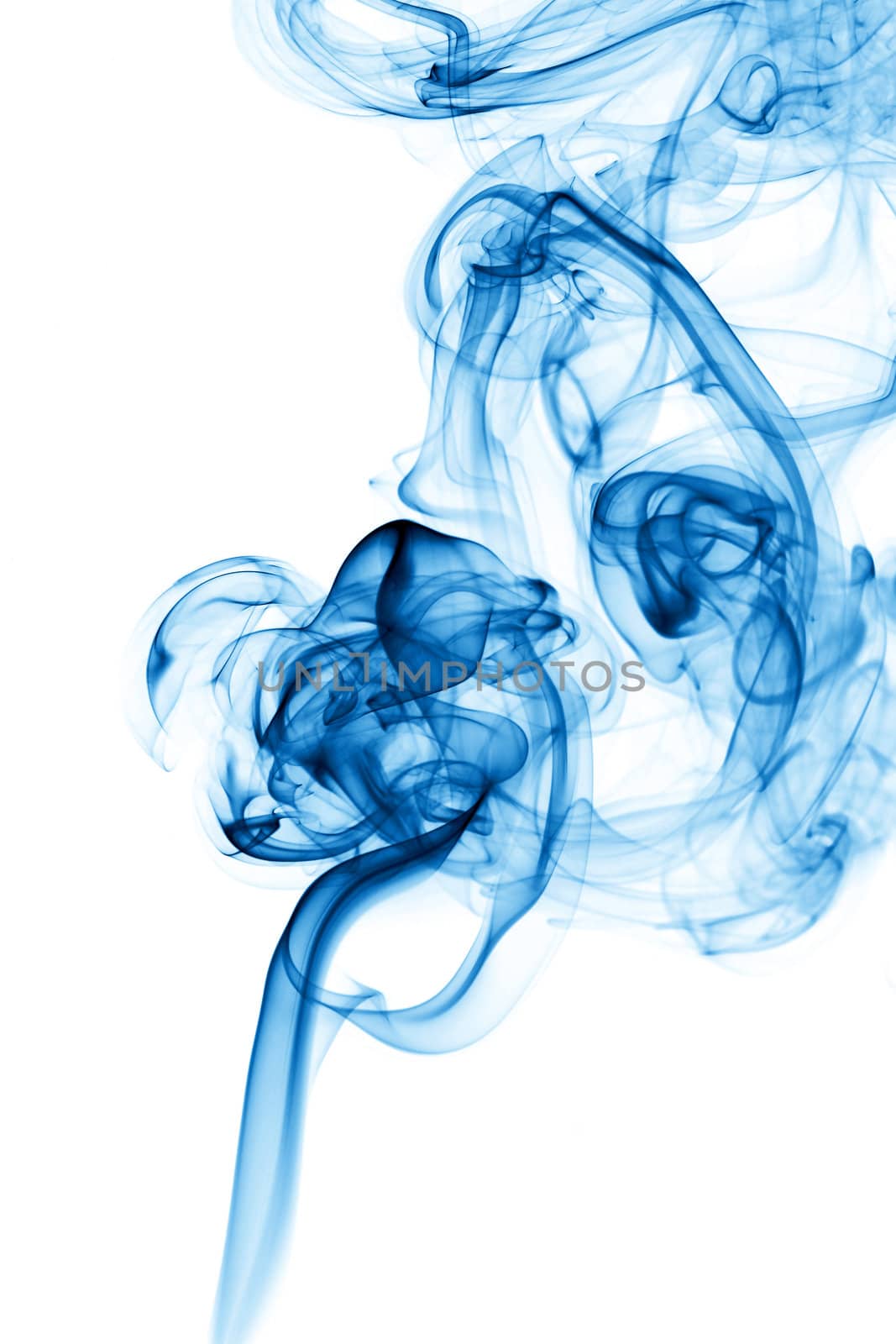 blue smoke abstract background close up