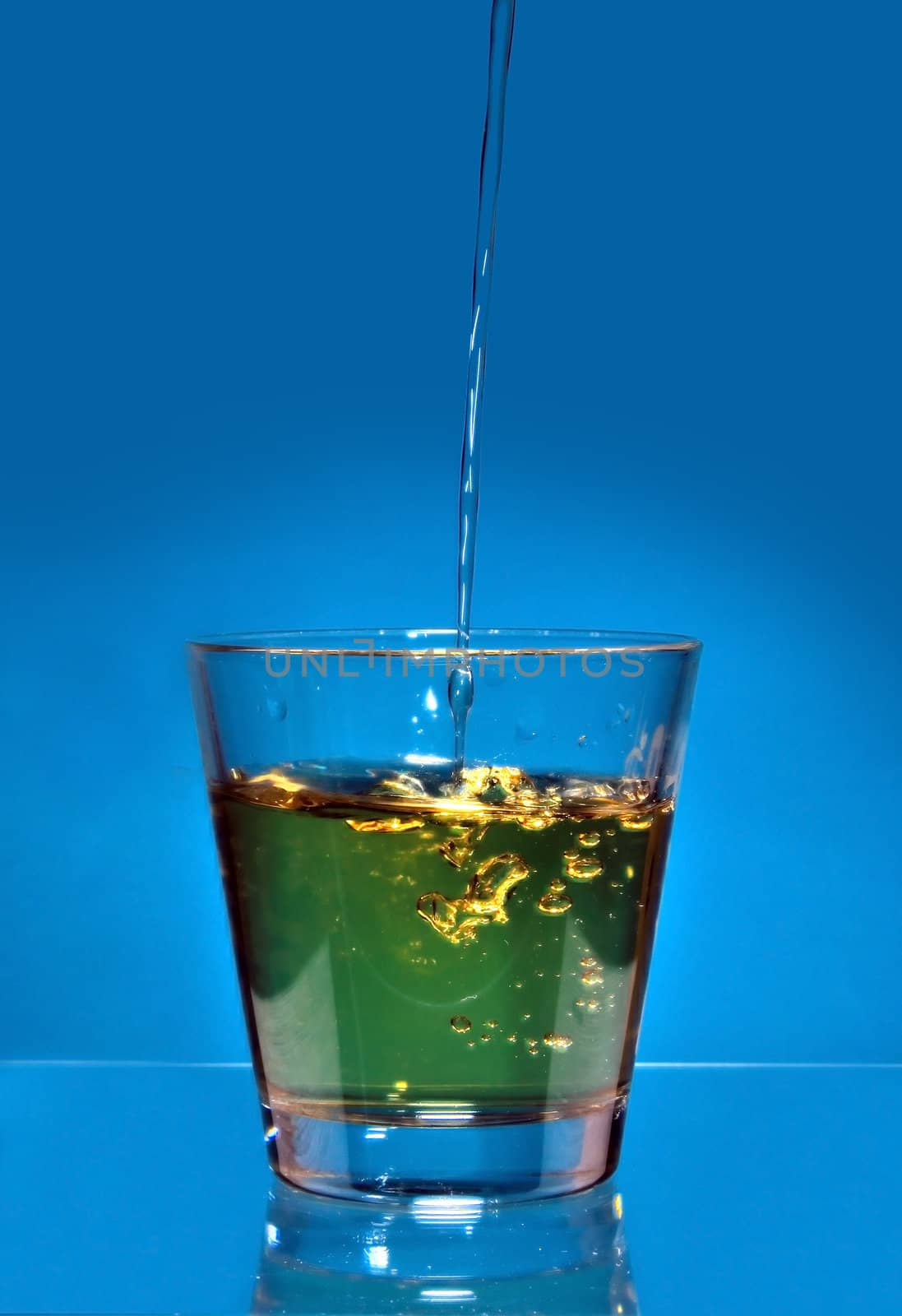 drink splash at the top of a glass