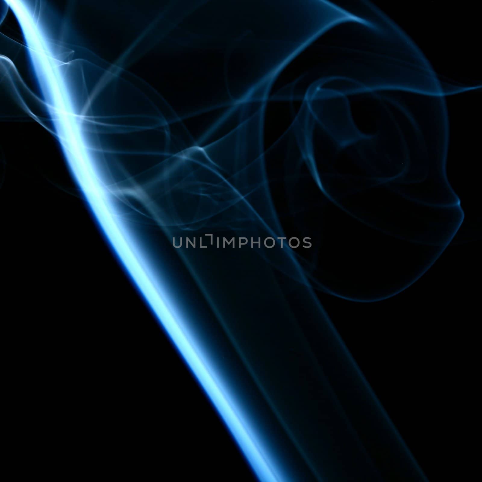 blue smoke abstract background close up