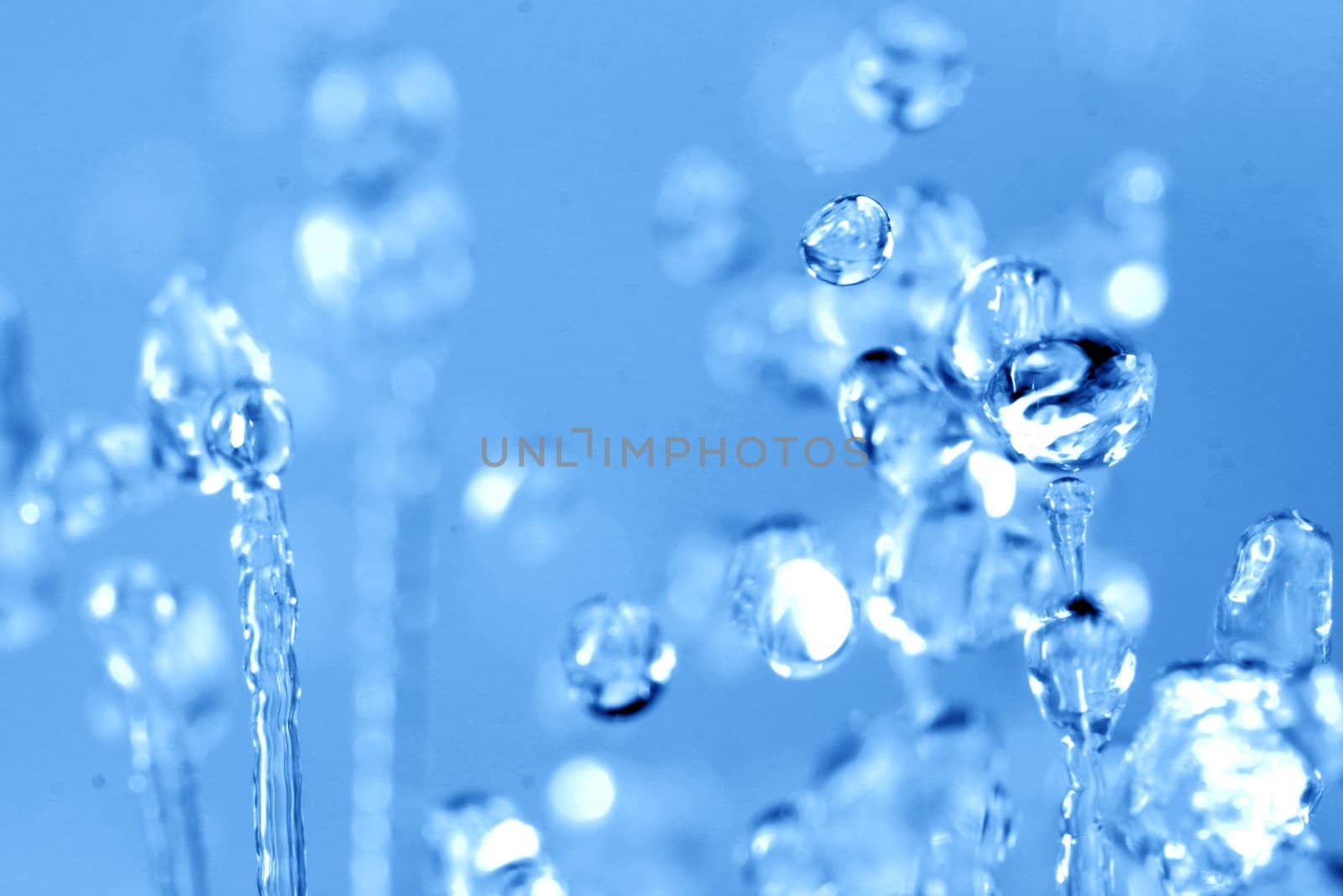 water drops in motion macro close up