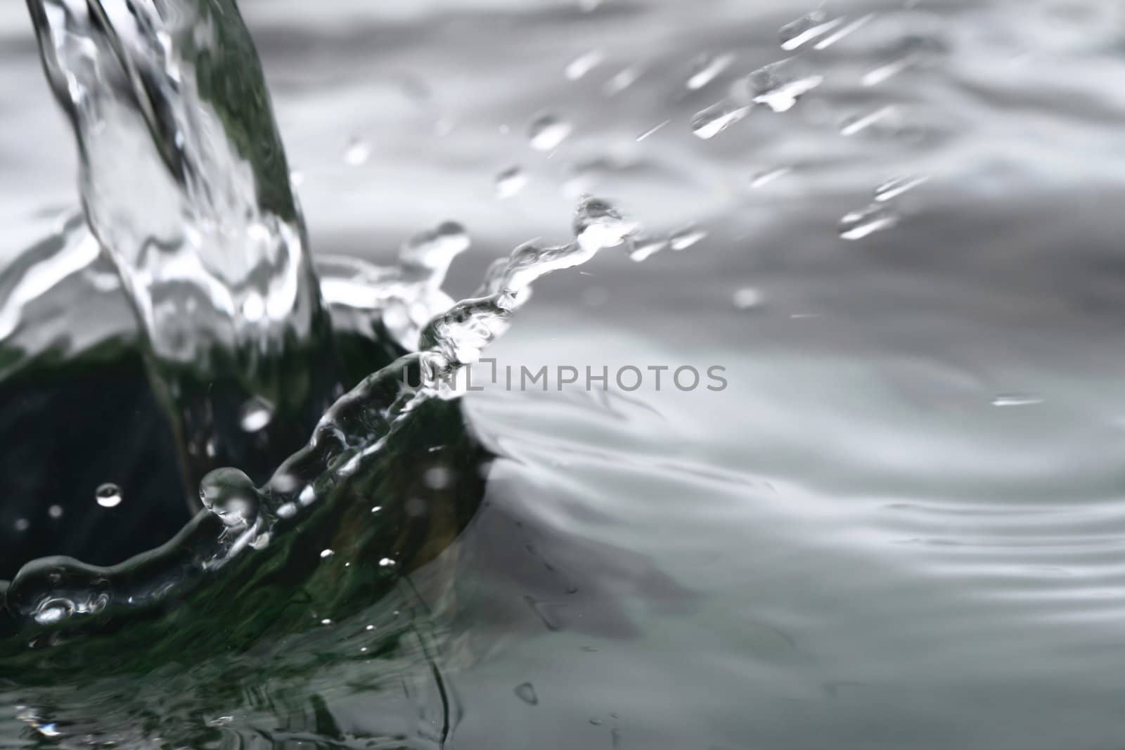 water wet speed splash macro close up