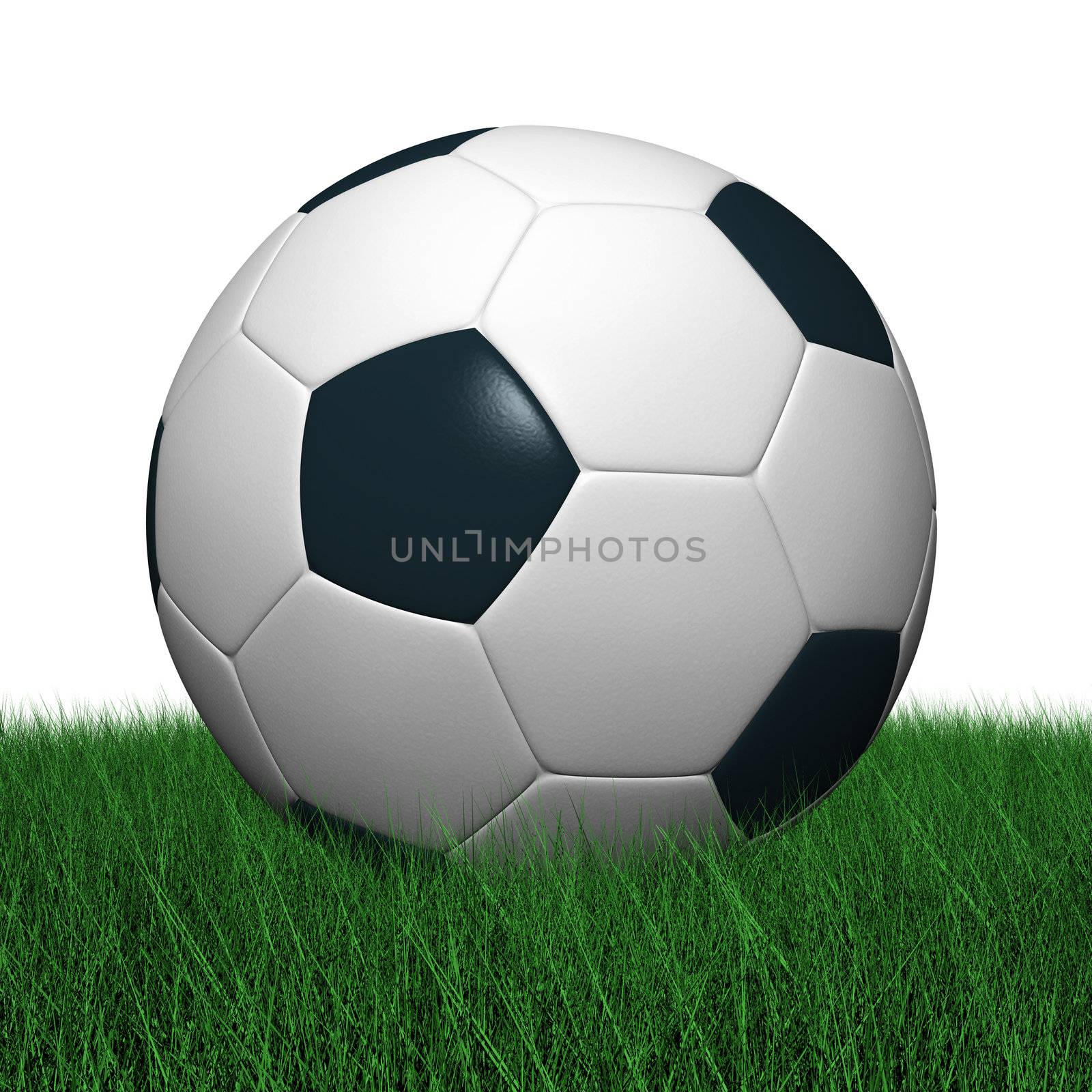 Soccer ball Photorealistic 3D rendering.