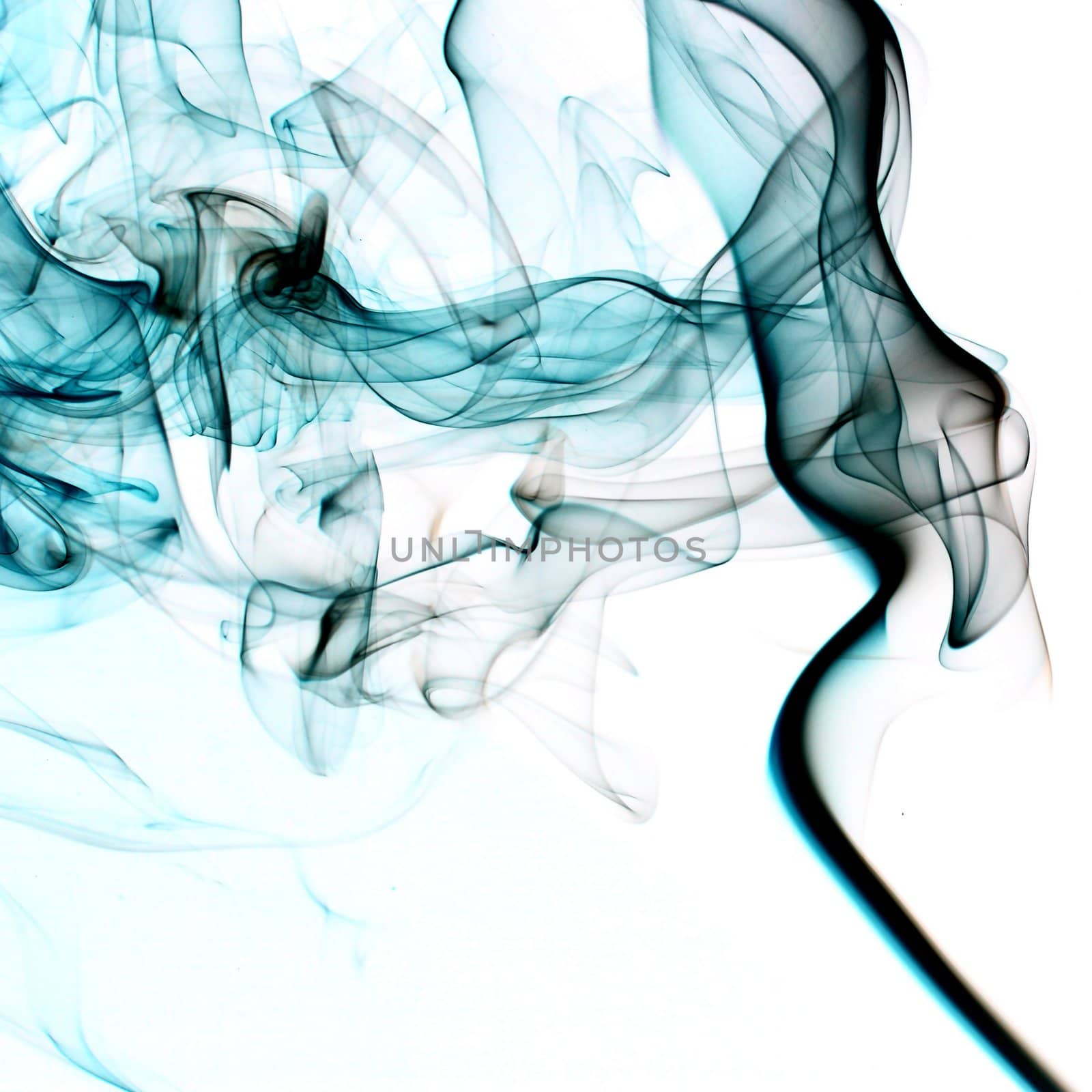 blue smoke abstract background close up