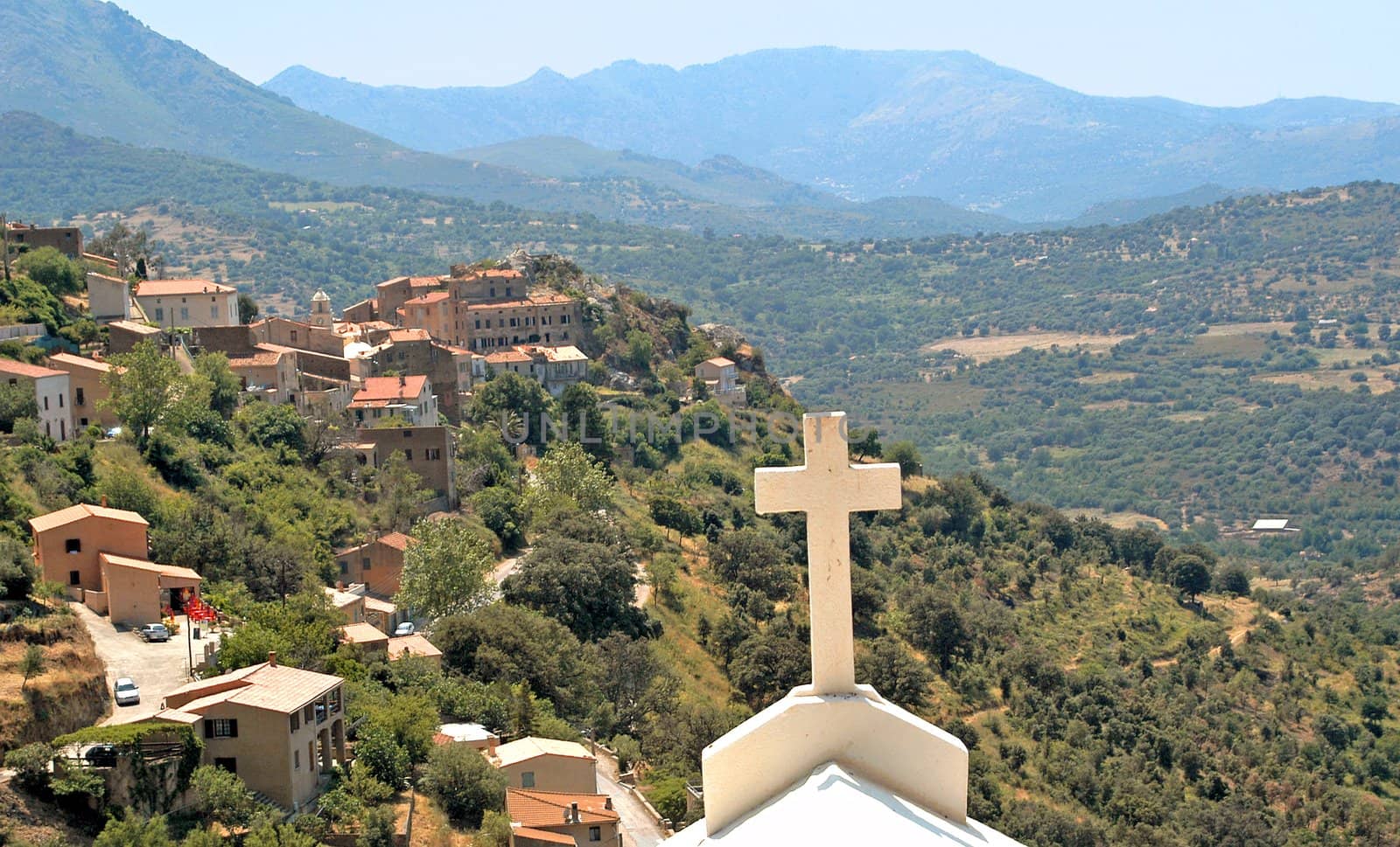 A village in the mountains of Corisca, France