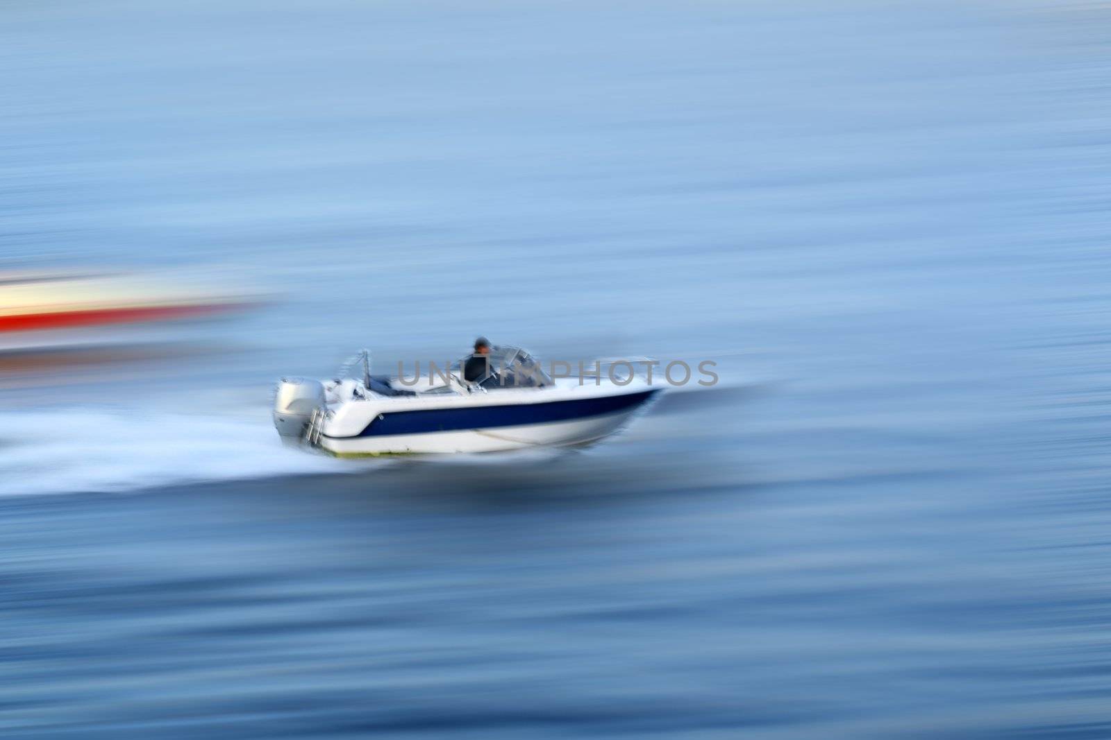 speed boat water transportation background