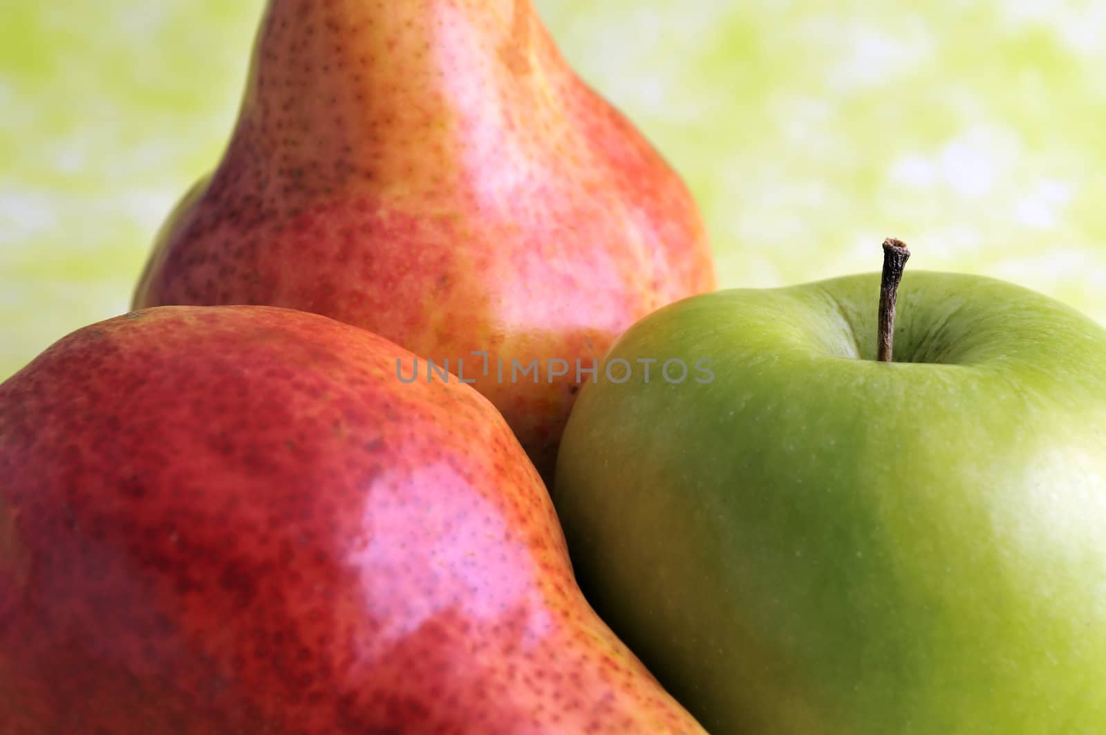 Pears and green apple detail