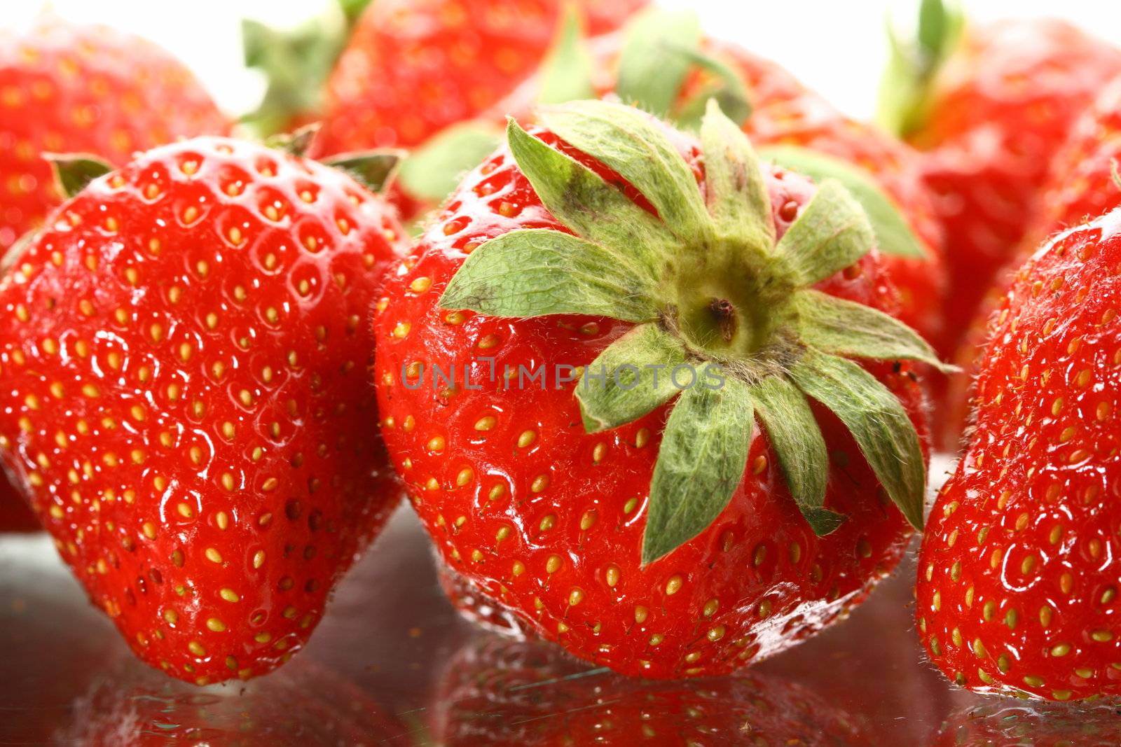 strawberry isolated on white background