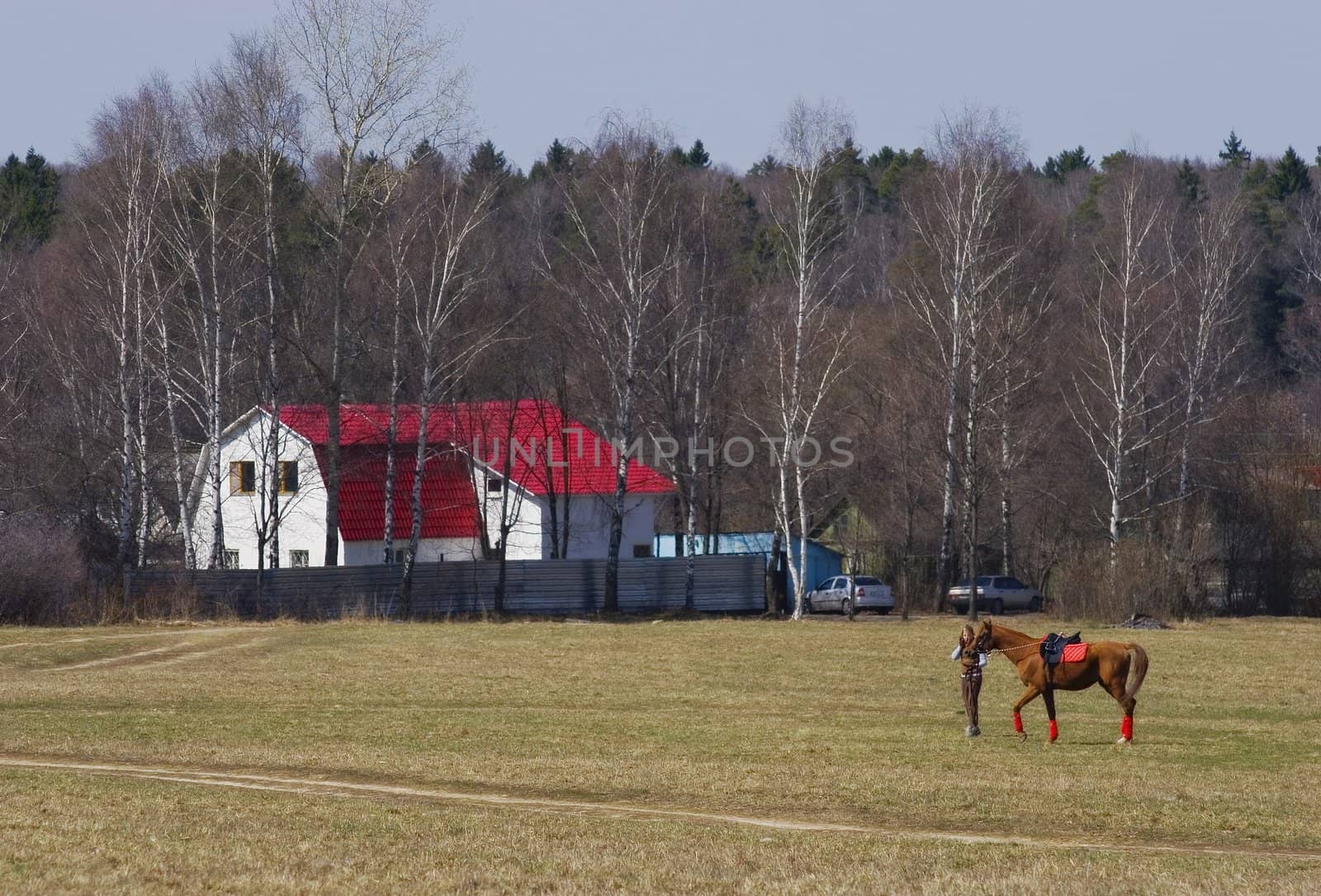 rider with horse by AlexKhrom