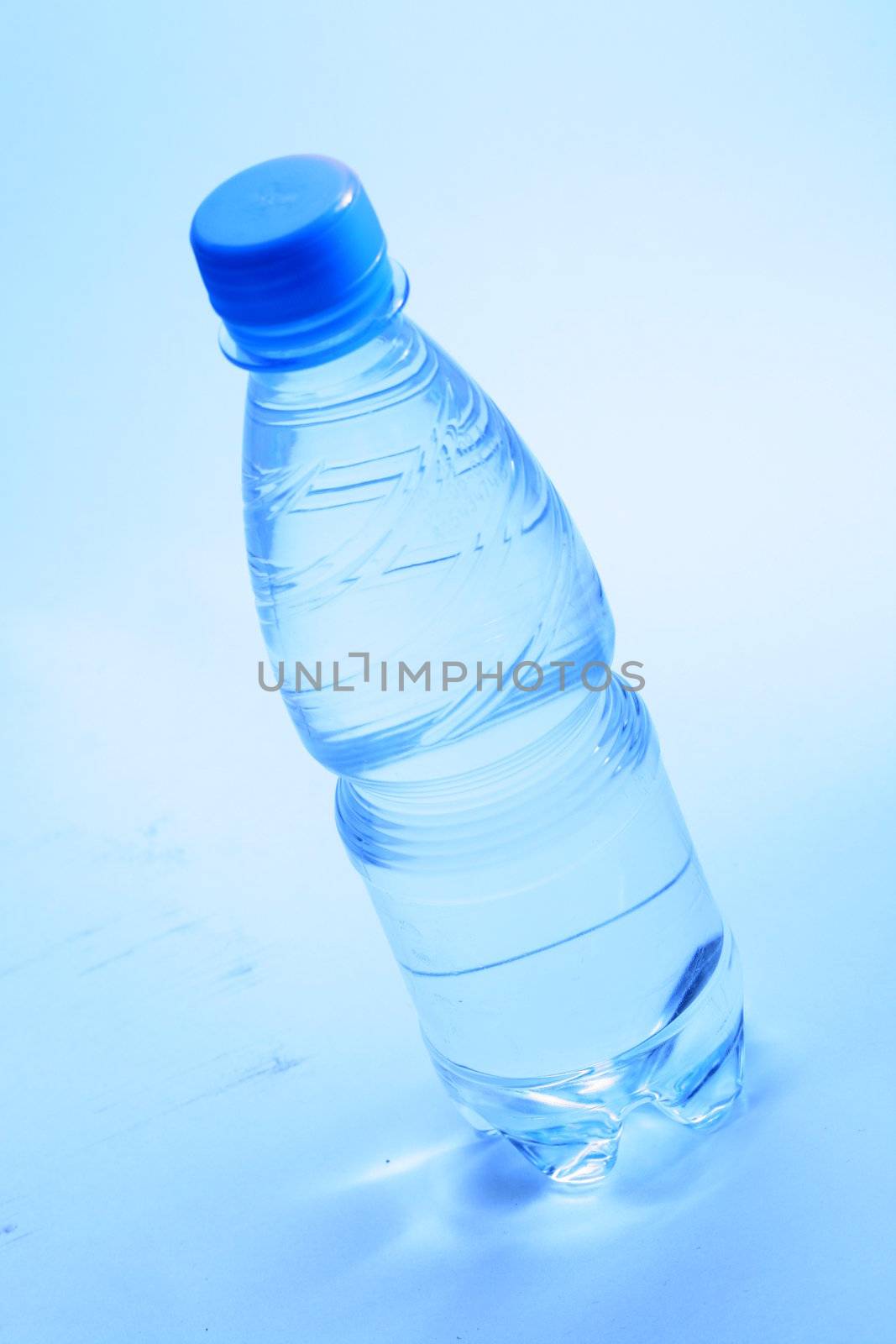 blue water in bottle by Yellowj