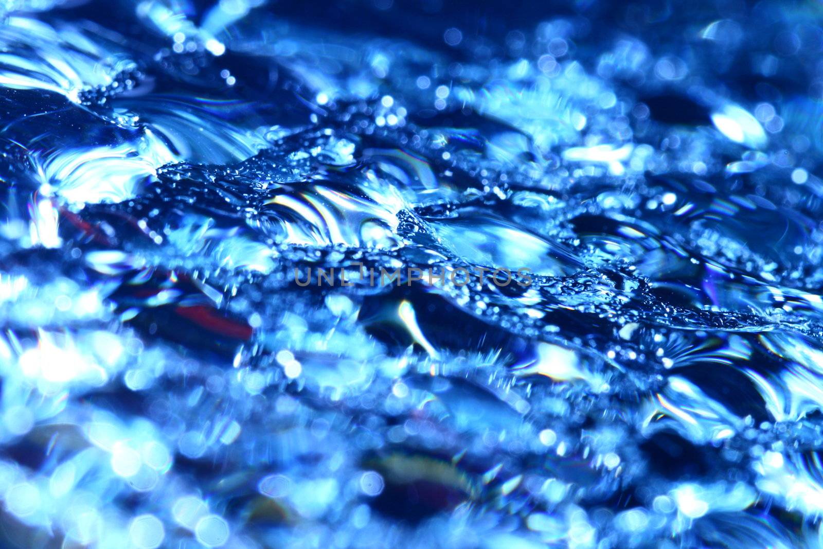 water drops in motion macro close up