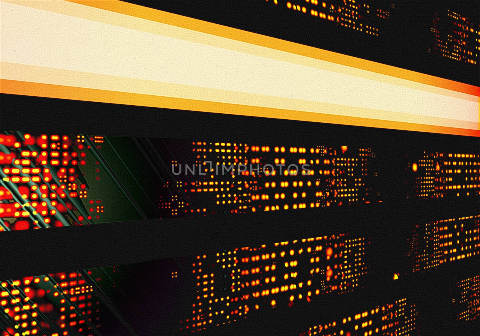 abstract creative symbolic image glowing panel supercomputer