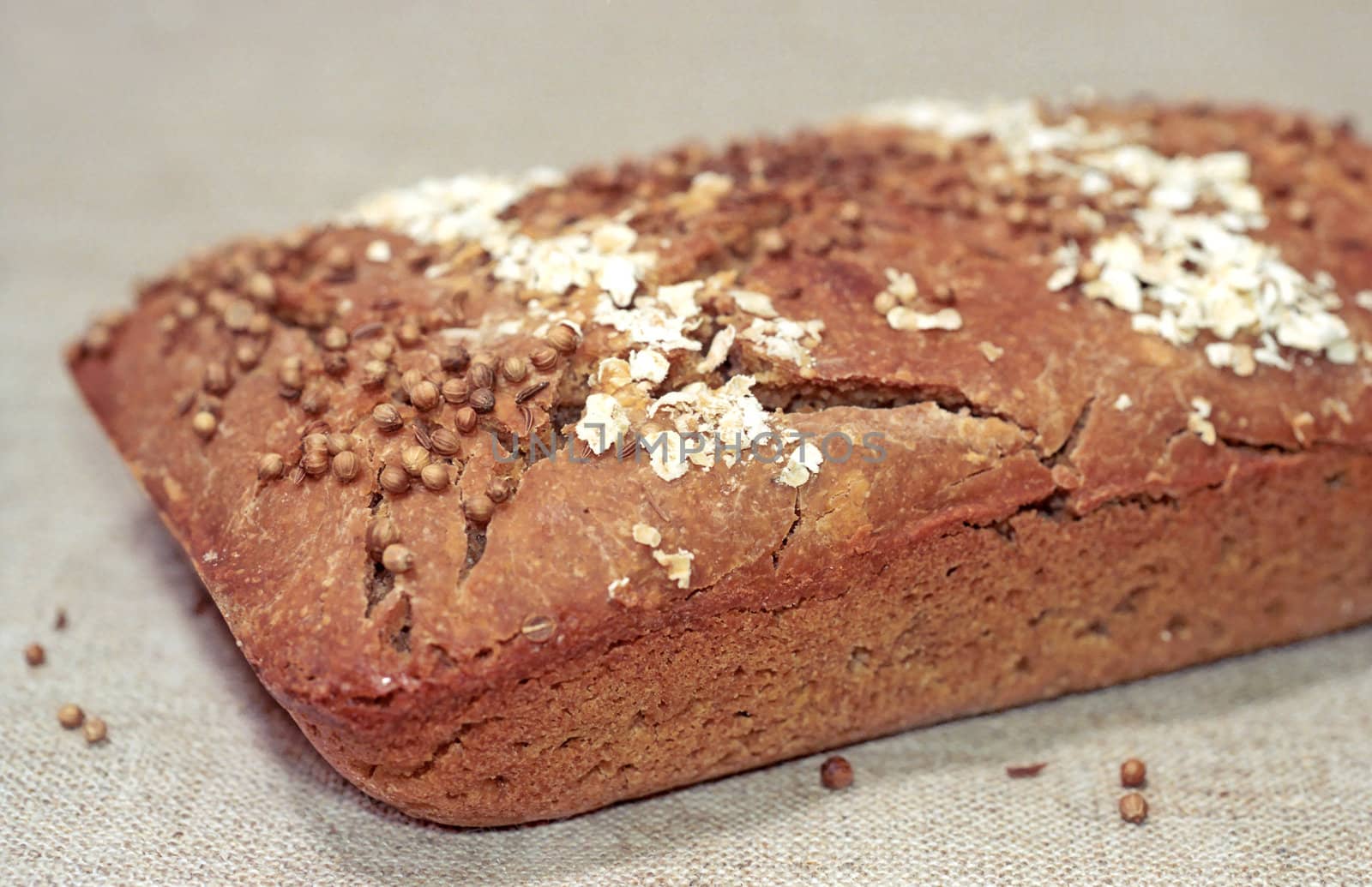 Rye bread close up by mulden
