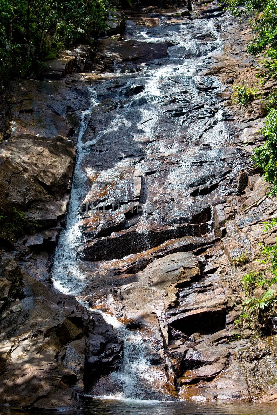 cascade on seychelles