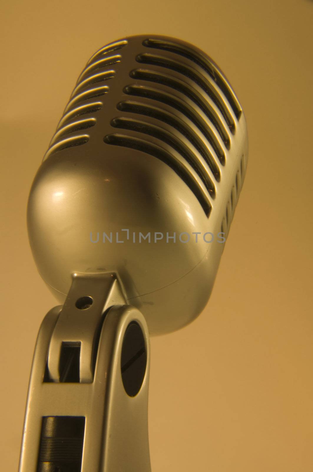 retro microphone isolated