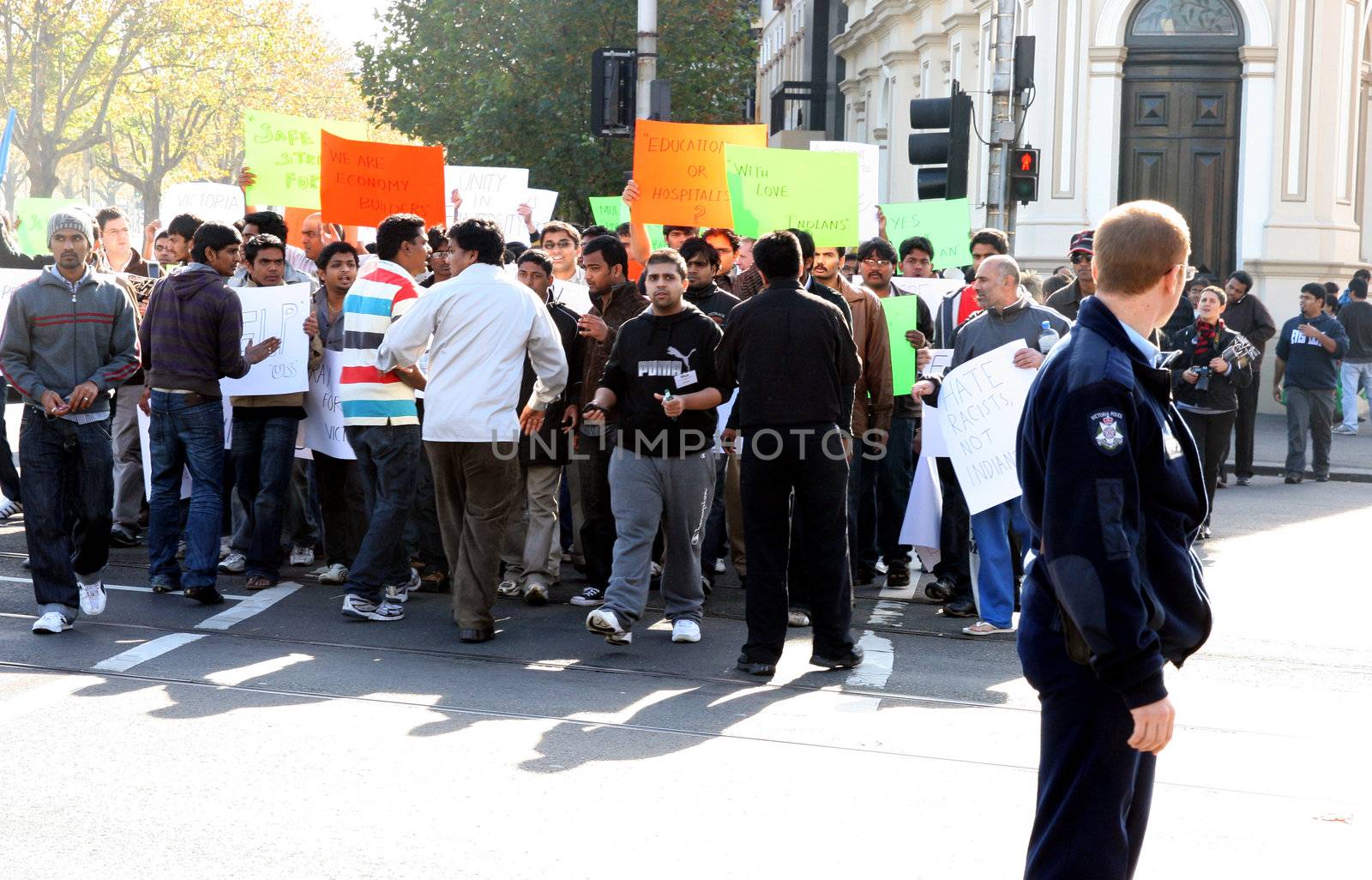 Rally against racism  towards Indian students in melboure (Australia) Date taken: 31st May 2009