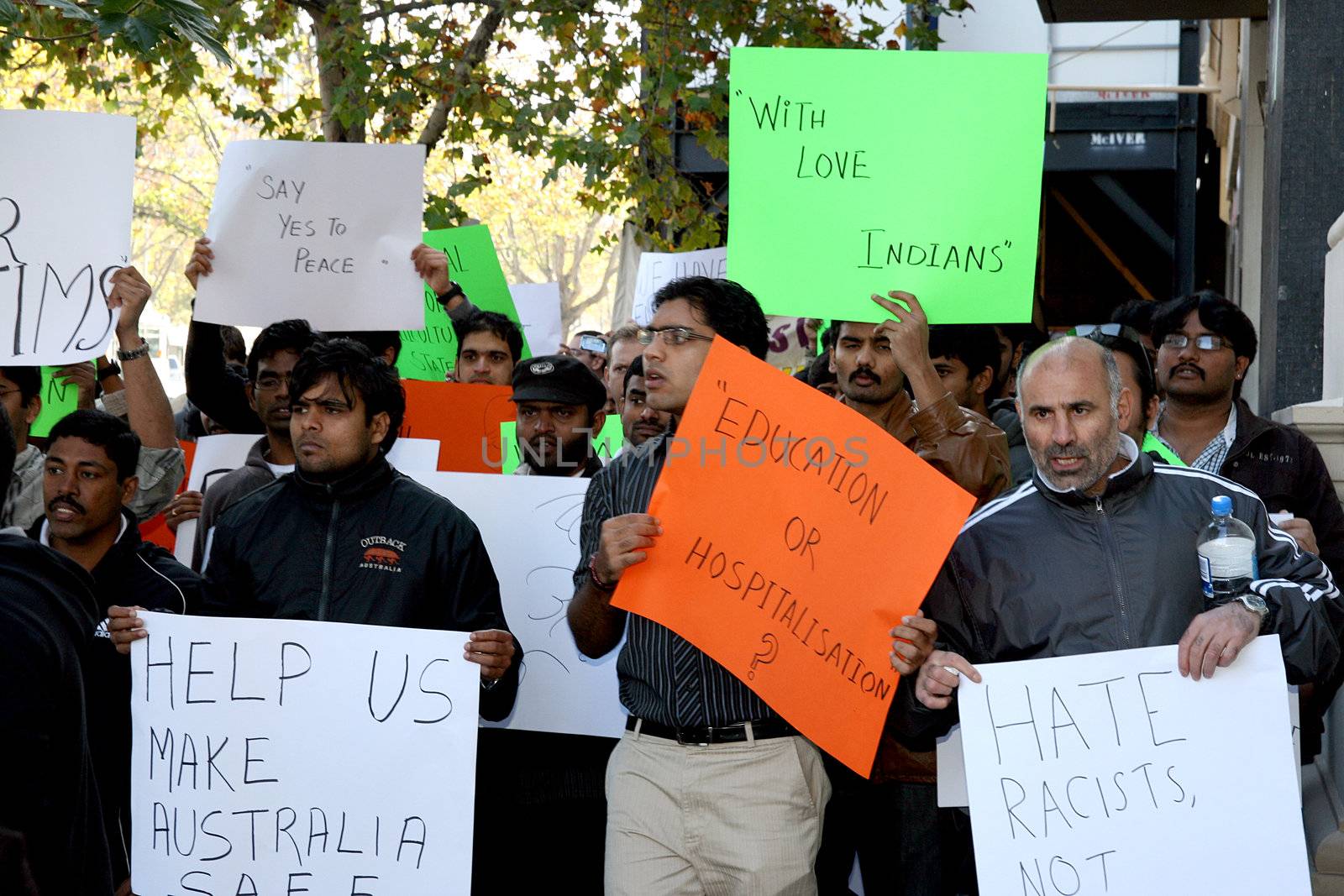 Rally against racism  towards Indian students in melboure (Australia) Date taken: 31st May 2009