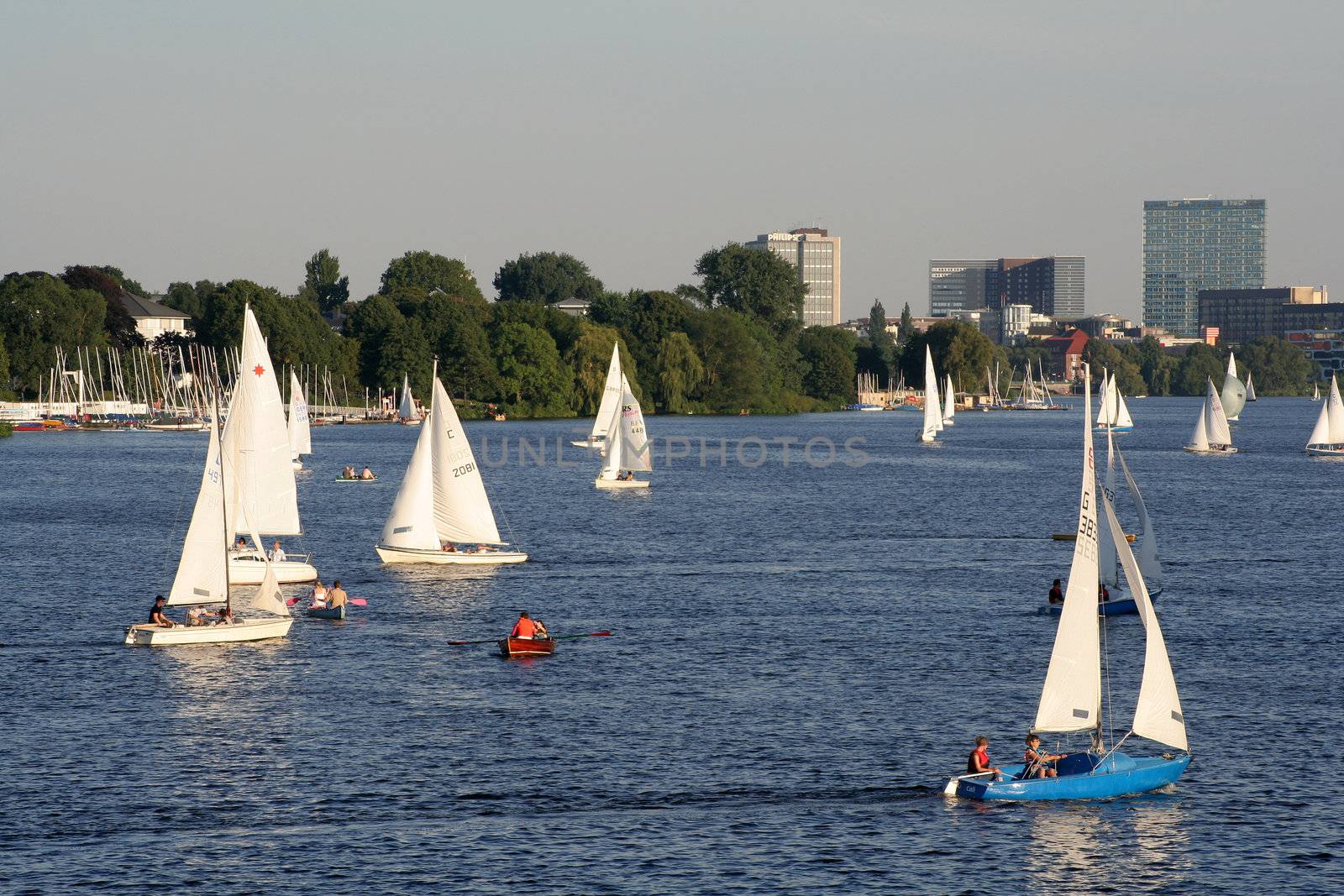 Sailboats in Hamburg by hanhepi