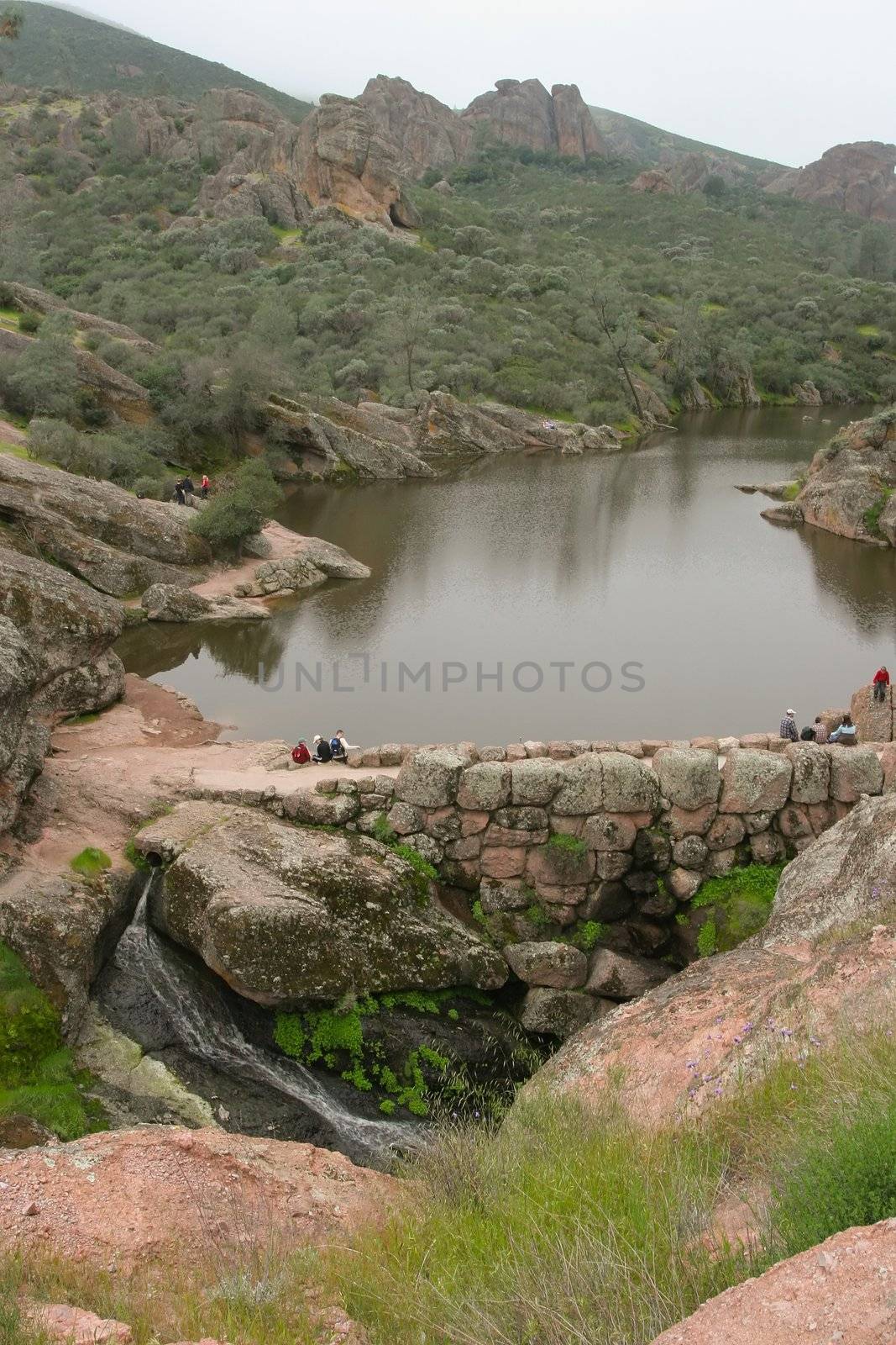 Pinnacles National Monument is a protected mountainous area located east of central California's Salinas Valley. The Monument's namesakes are the eroded leftovers of half of an extinct volcano.