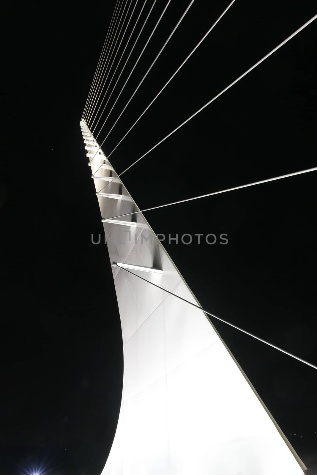 Santiago Calatrava designed this Sundial Bridge at Turtle Bay, Redding, California.