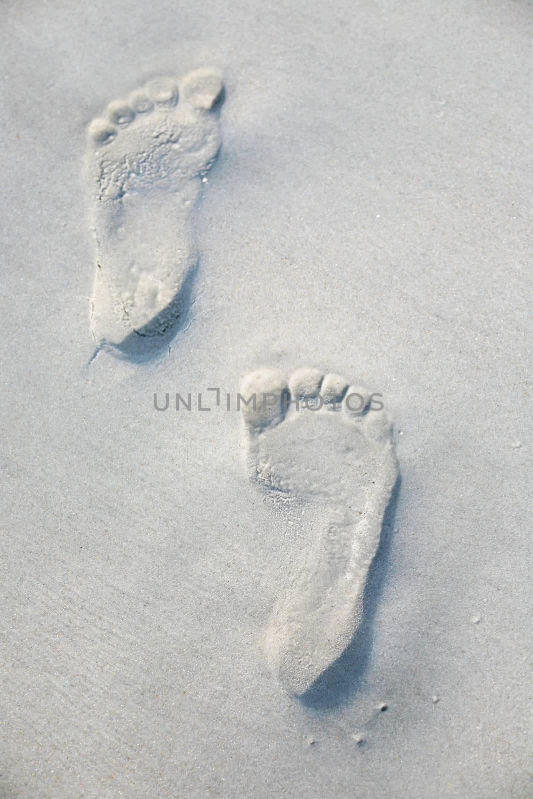 footprints in sand by jarenwicklund