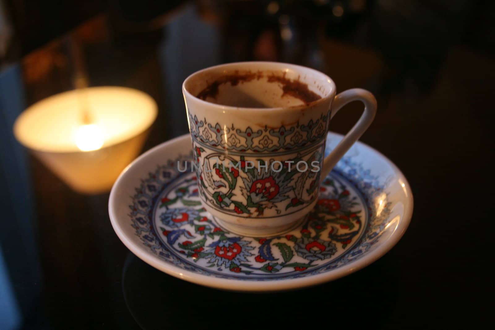 a cup turkish kofee