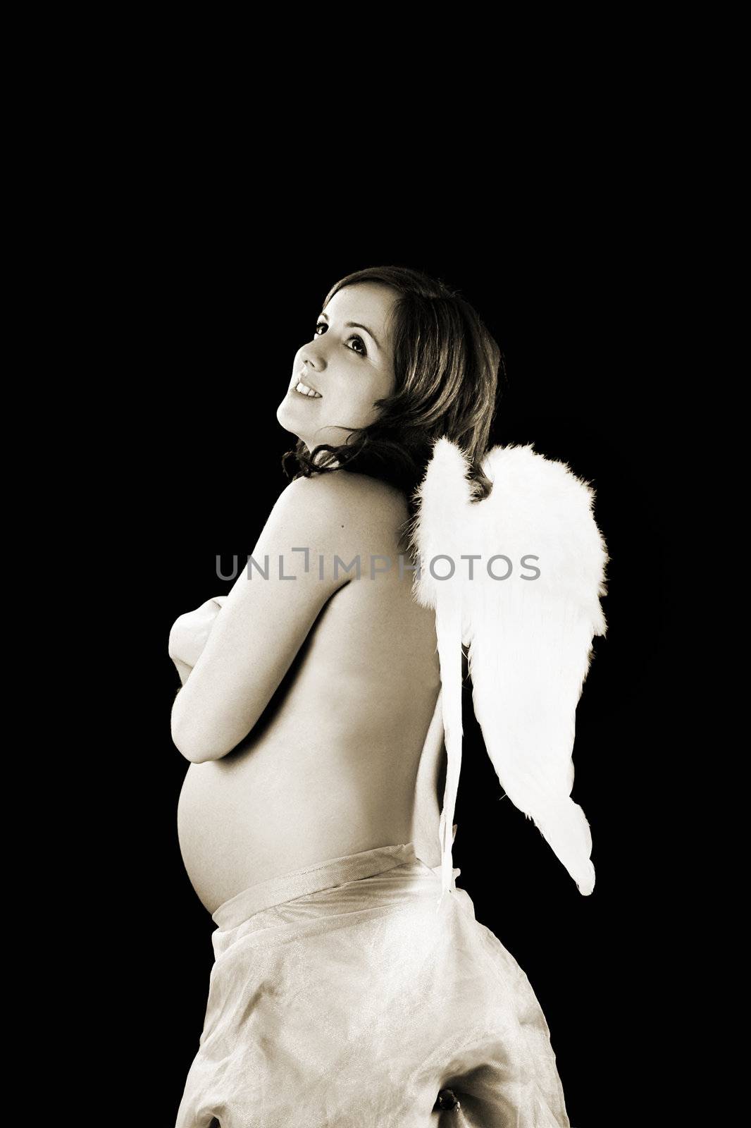 Pregnant angel by Iko