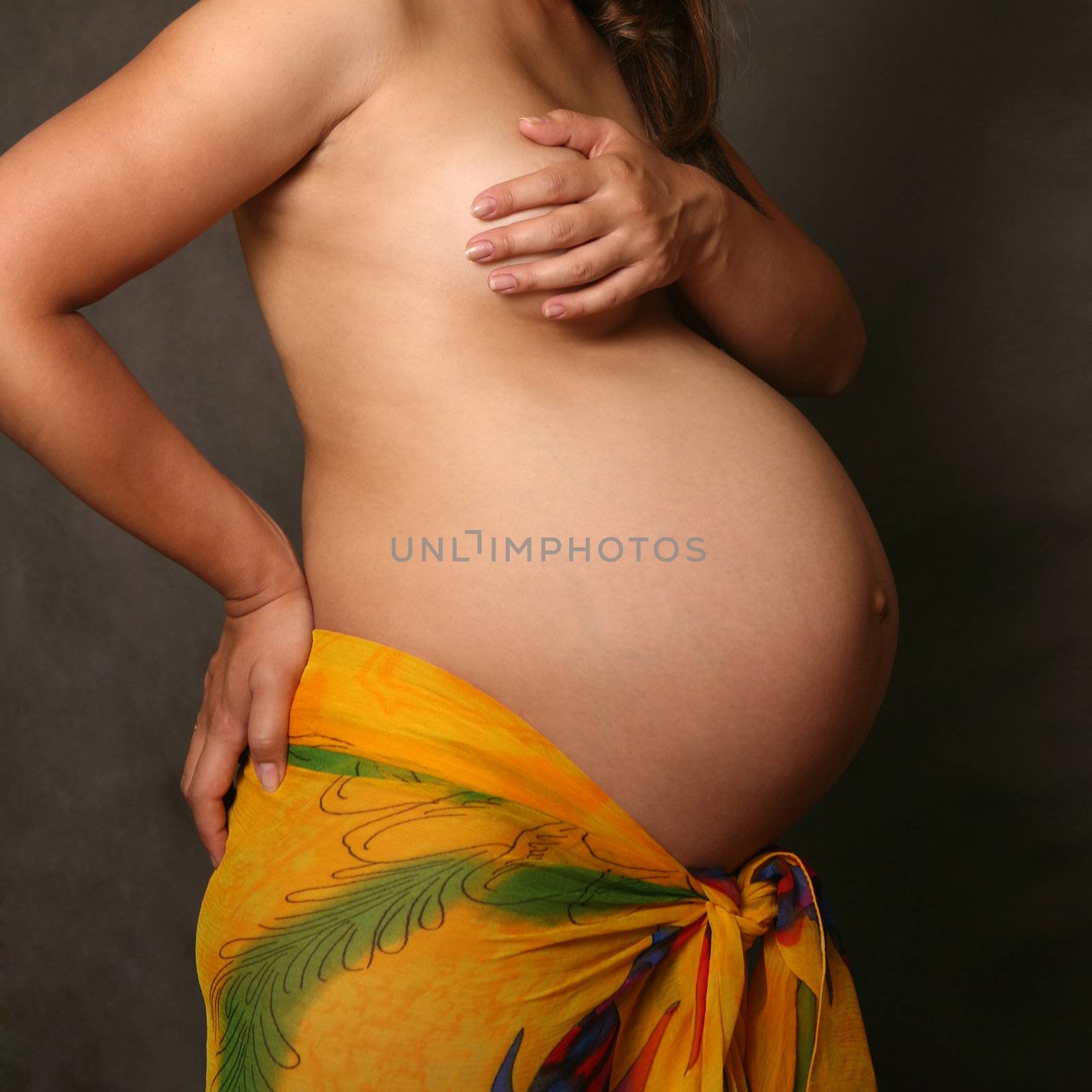 The pregnant woman on the ninth month. The boy was born