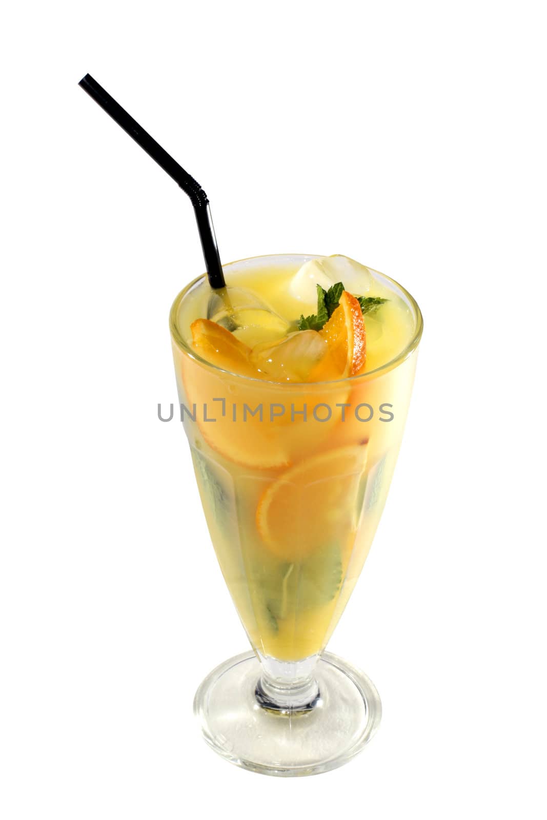 Tart refreshing cocktail from citrus fruit vith a vitamine "C"