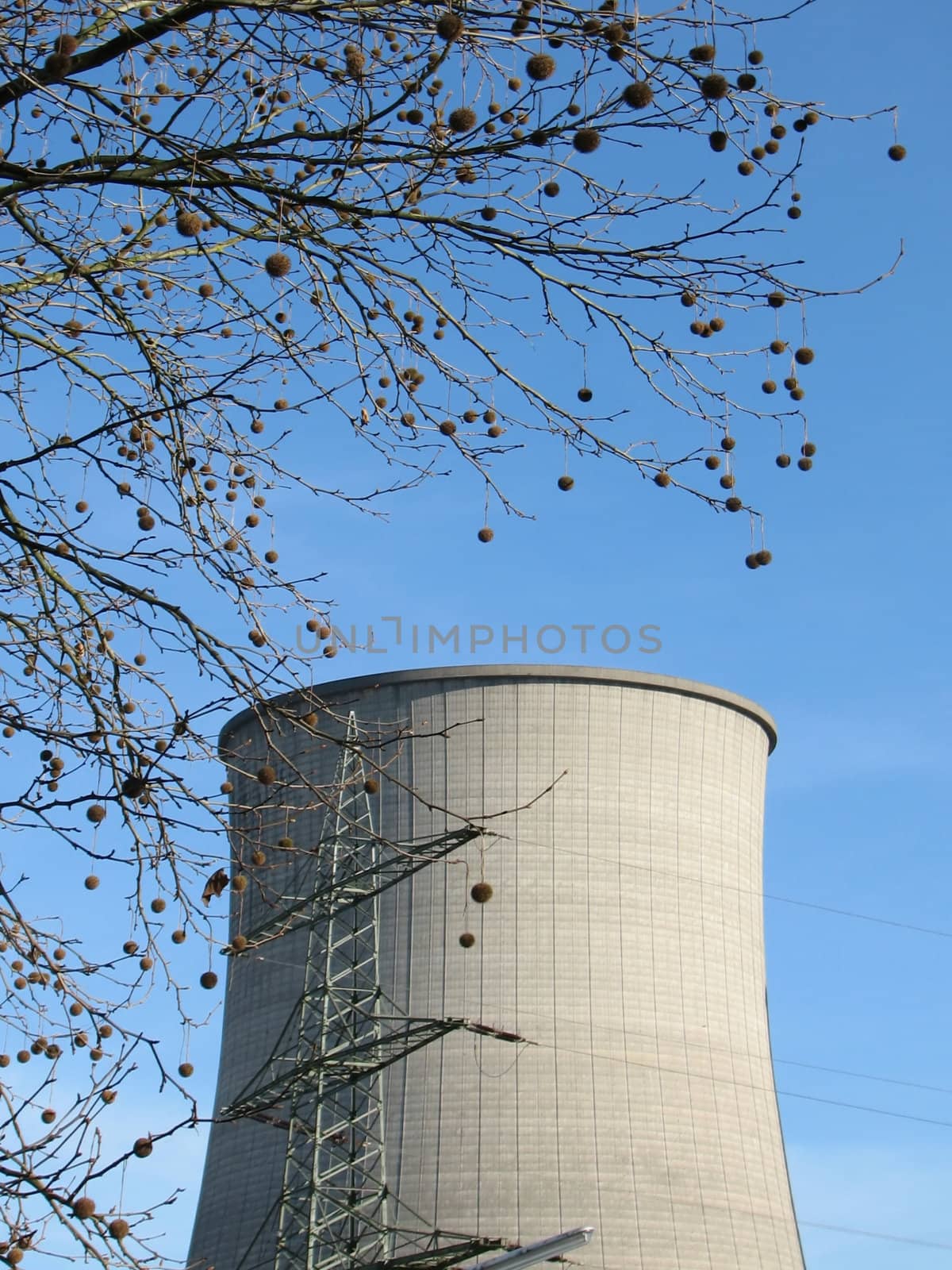 Chimneys, cooling towers, northern Germany, 2008