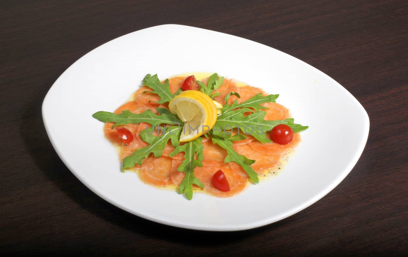 carpaccio with salmon by AlexKhrom