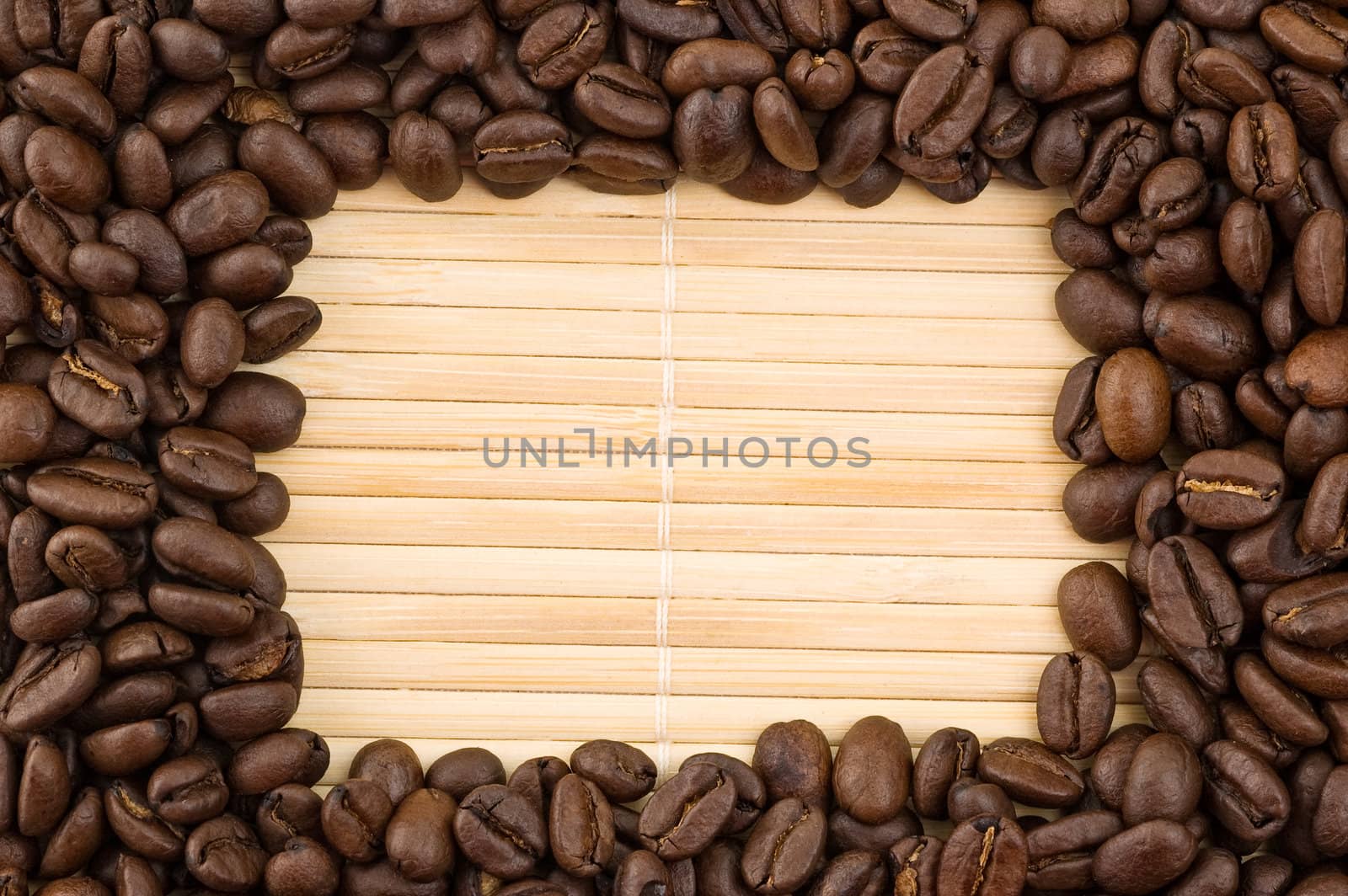 Coffee grains frame. by elnavegante