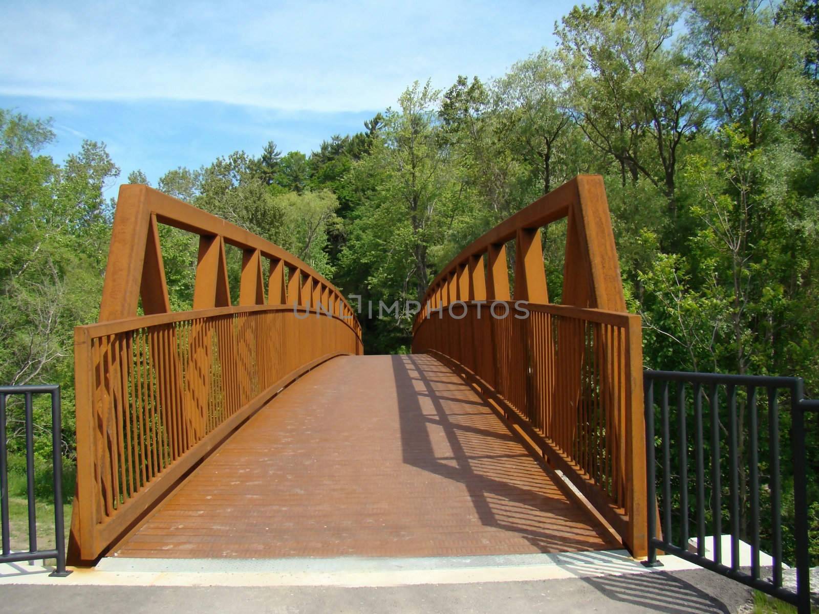 newly constructed walking bridge 
