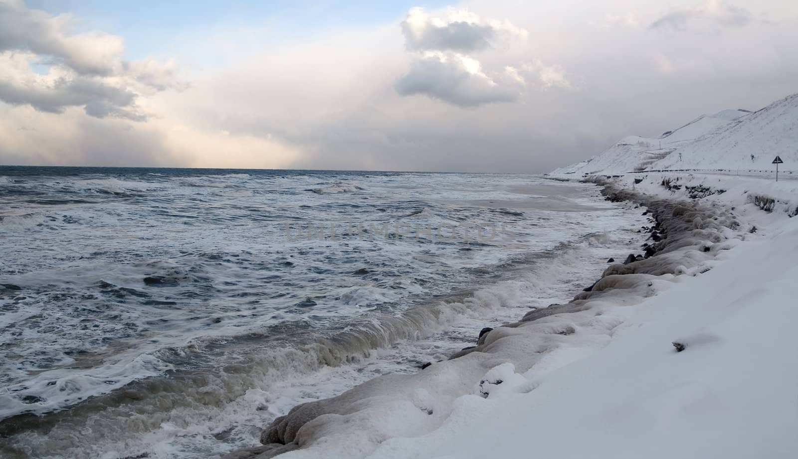 Winter, sea of Okhotsk