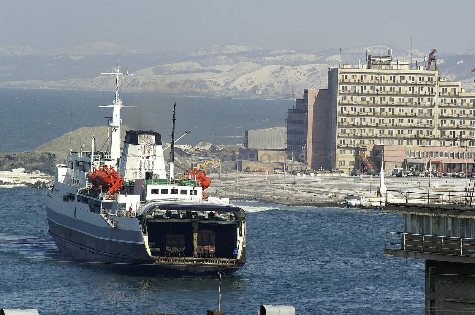 Ferry, sea of Okhotsk