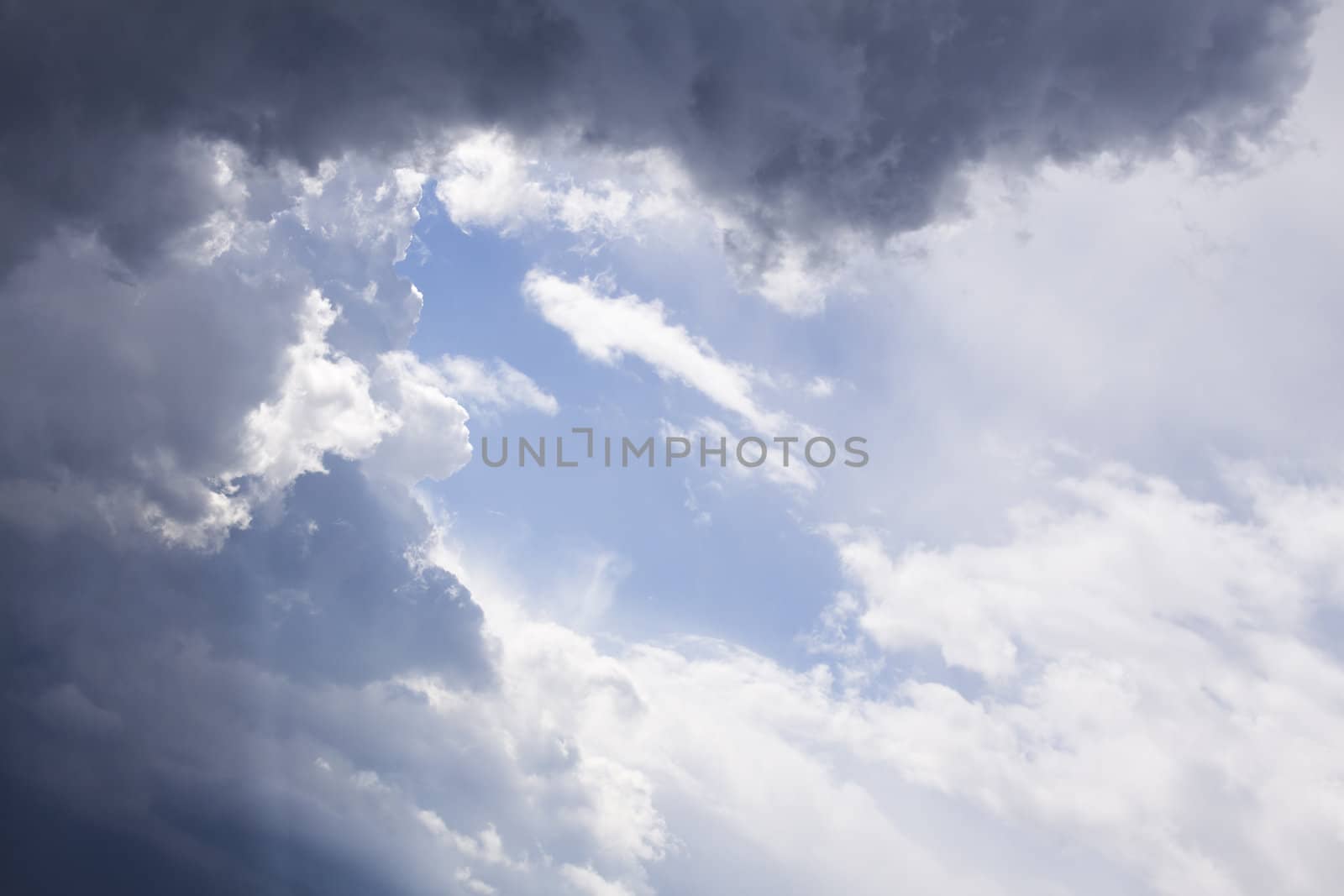 Photo of blue sky with some clouds