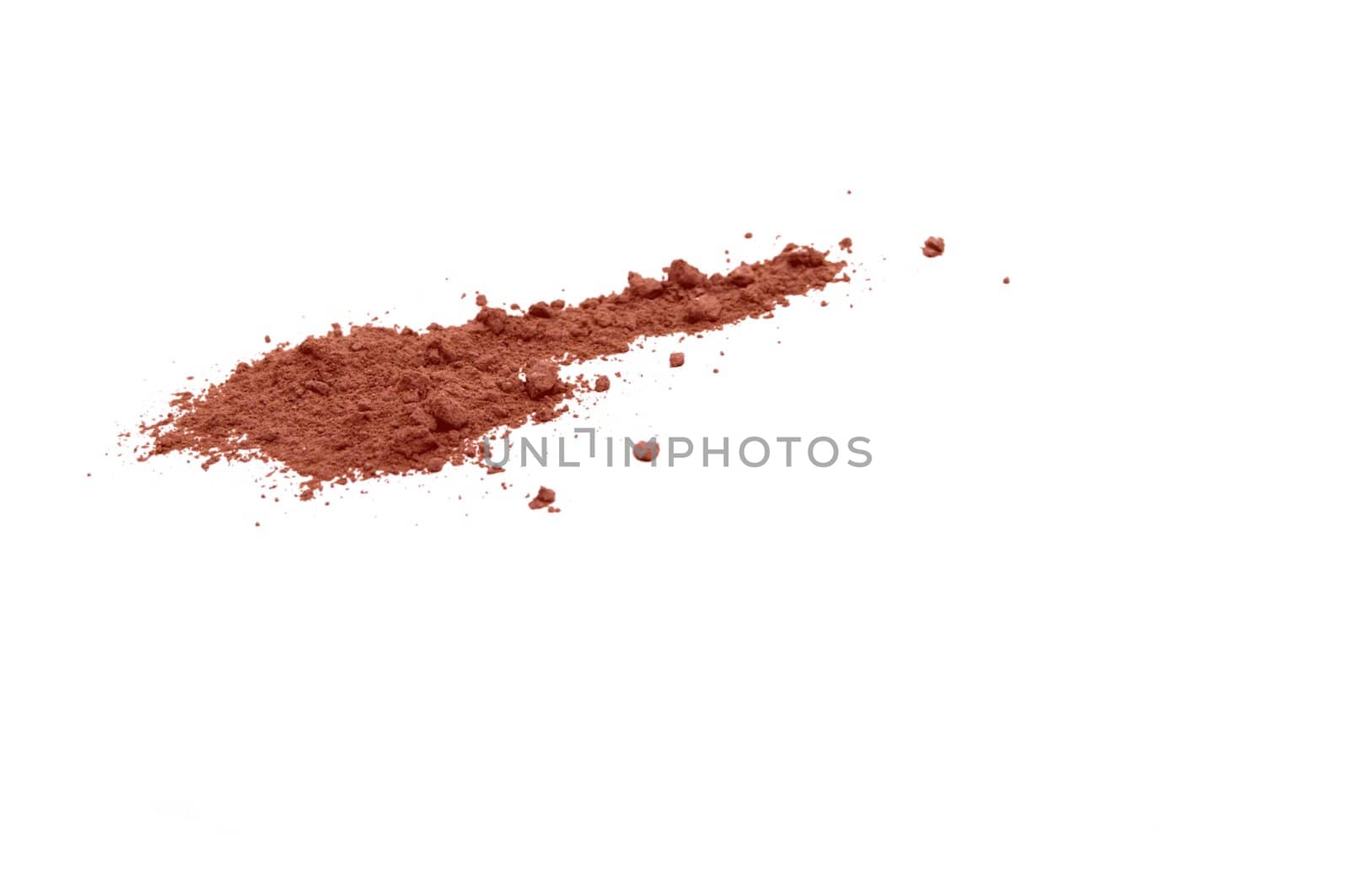 Pure mineral makeup against white background. by pbnjphoto