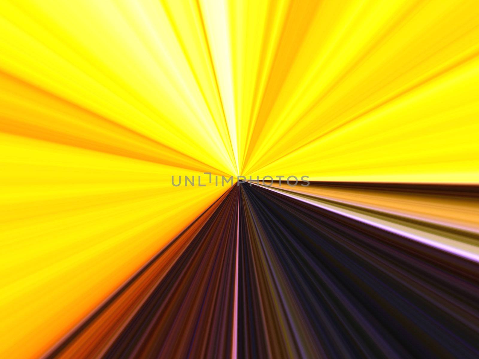 tunnel of yellow light by nebari