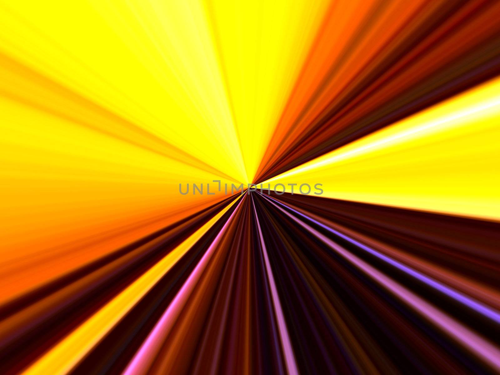 tunnel of yellow light by nebari