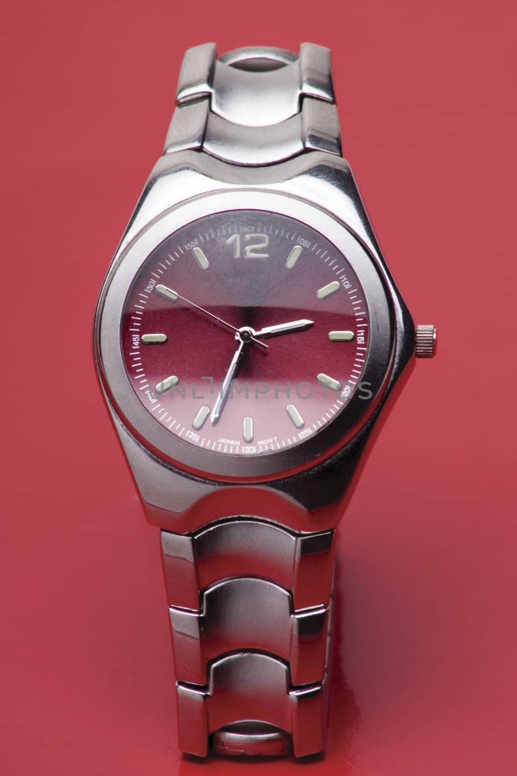 Close-up of men sport watch