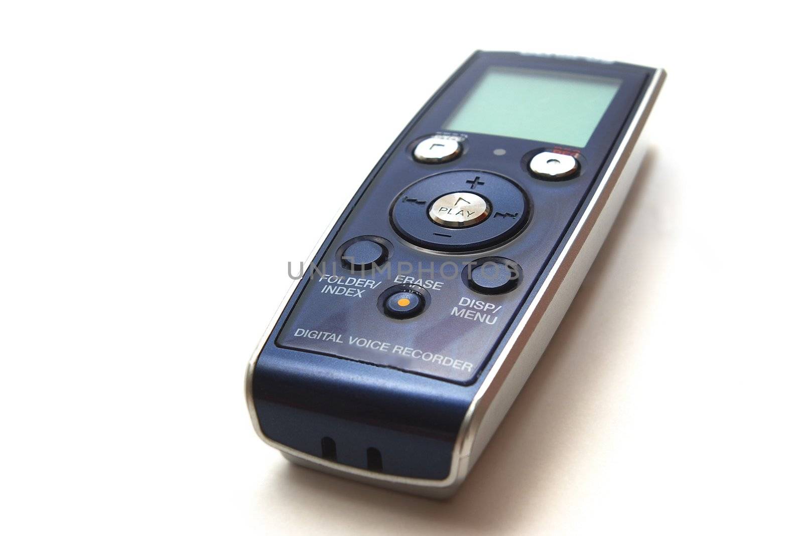 photo of the voice recorder on white background