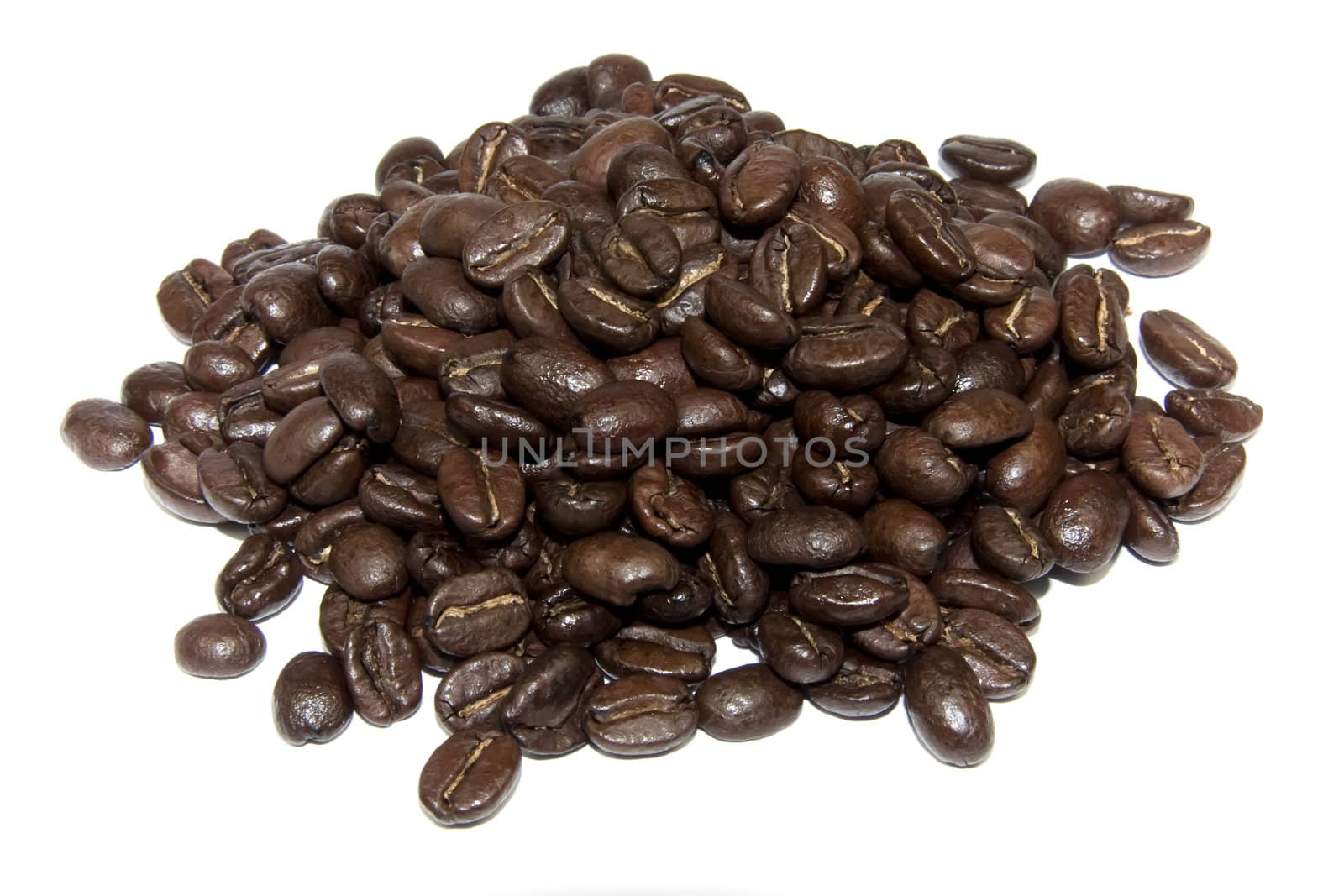 Coffe beans isolated on white