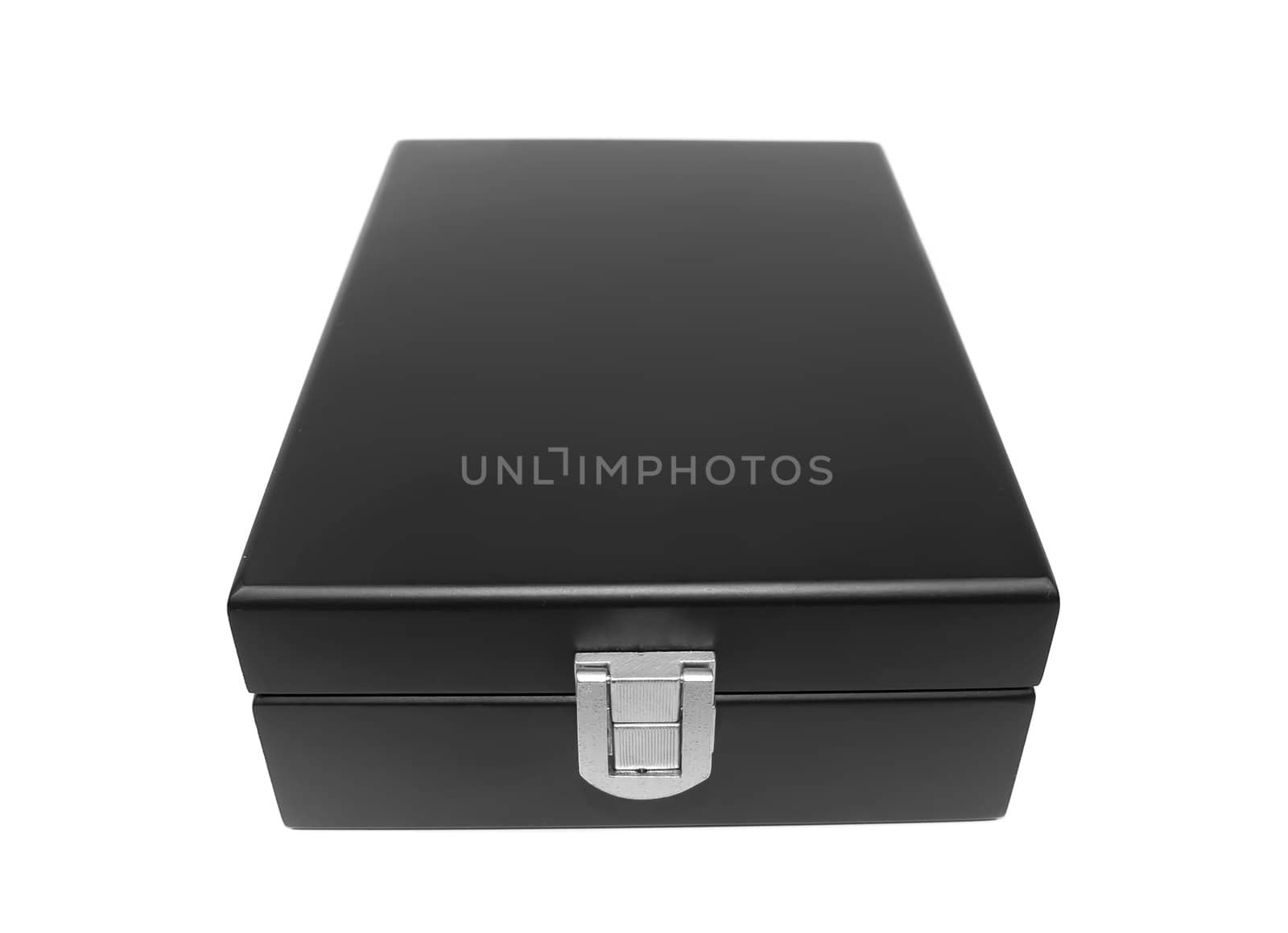 Black box isolated on white background