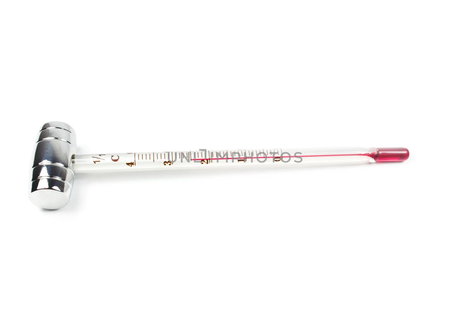 Wine thermometer isolated on white background