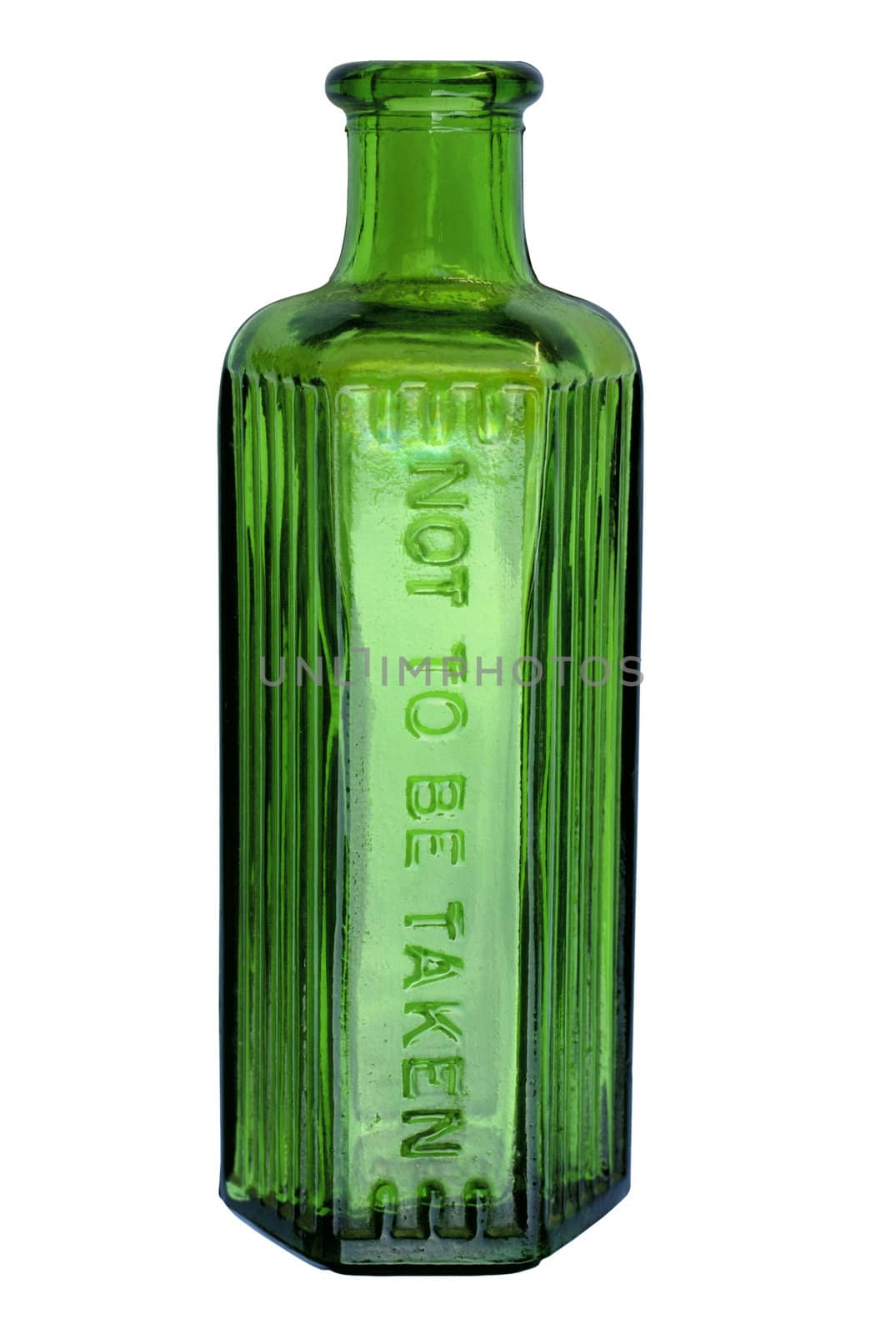 Green Bottle (with clipping path) by Bateleur