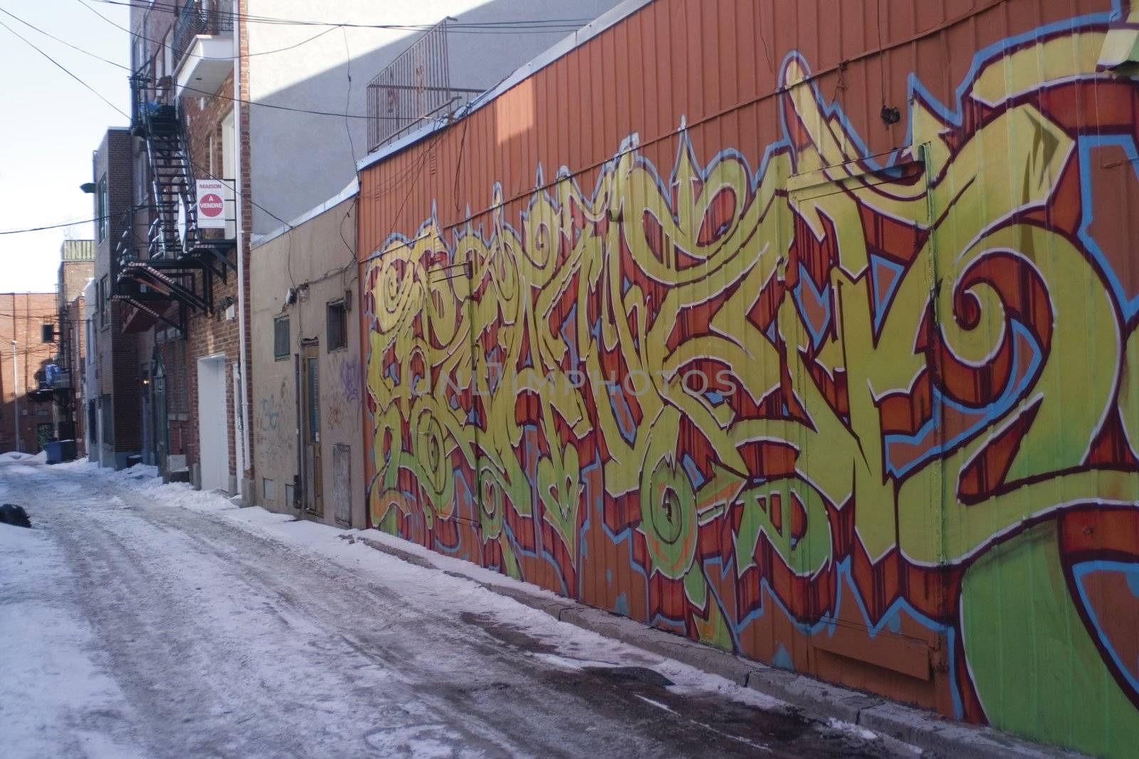 Back alley graffiti by mypstudio