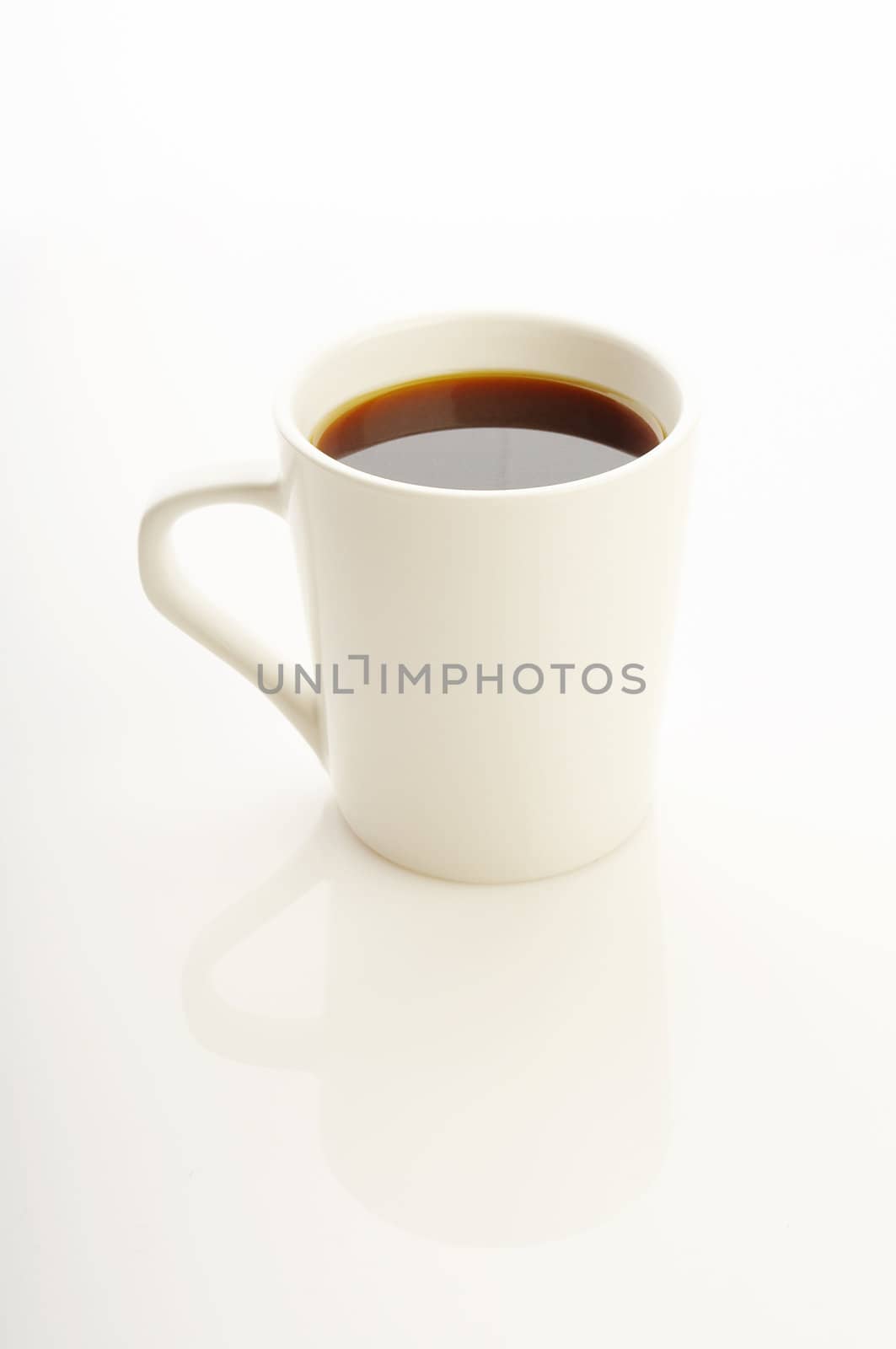 Coffee cup on white background 