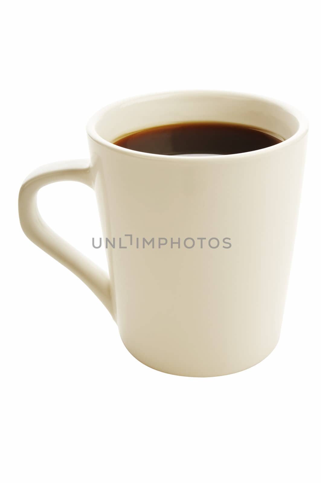 Coffee cup on white background