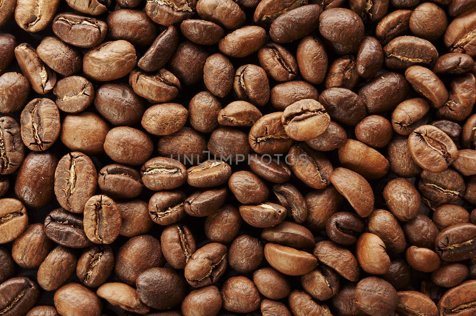 Coffee beans close up texture