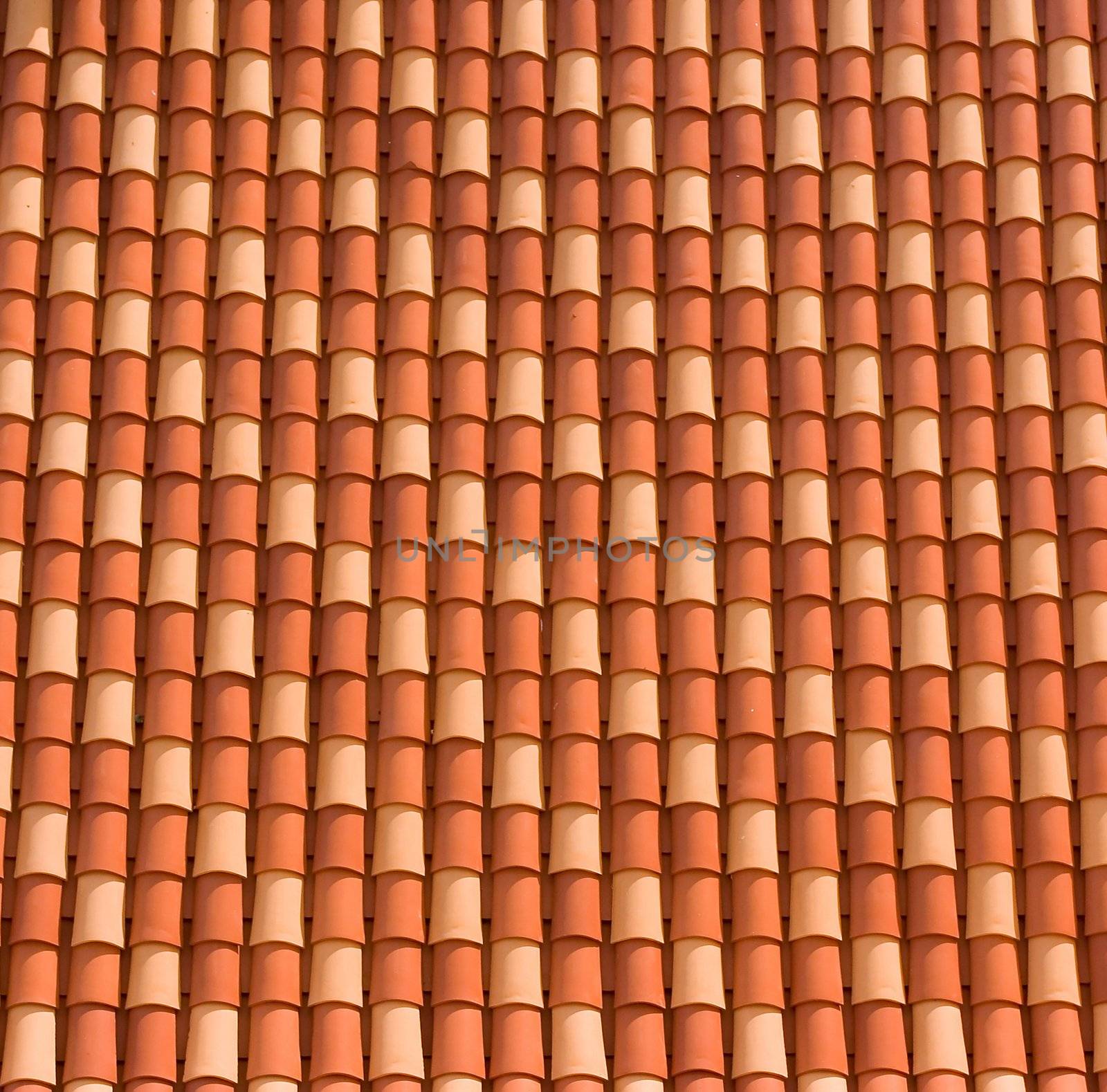 Typical red roof in Dubrovnik city